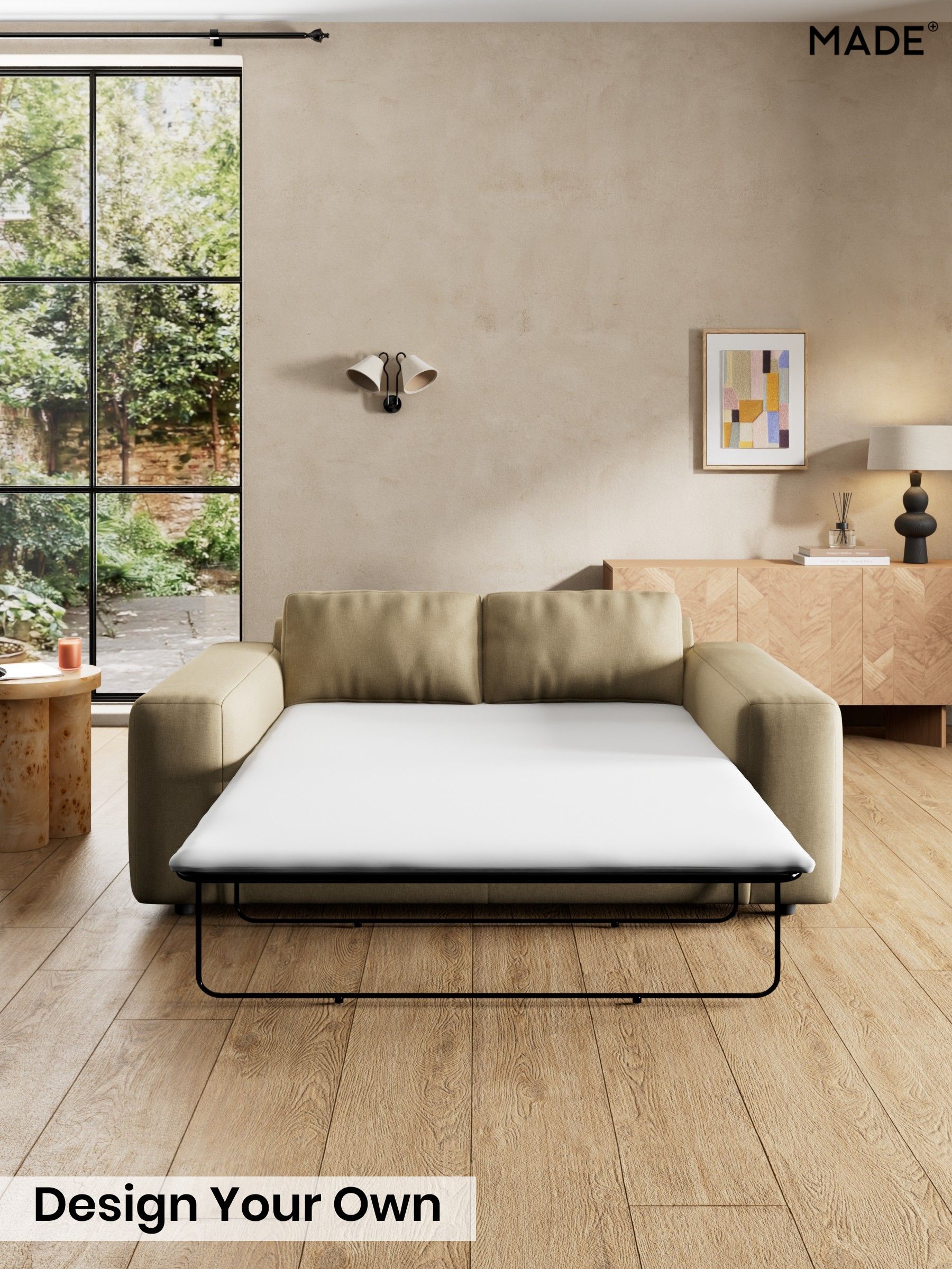 Textured Slub Weave/Caramel Natural - Alec By Made