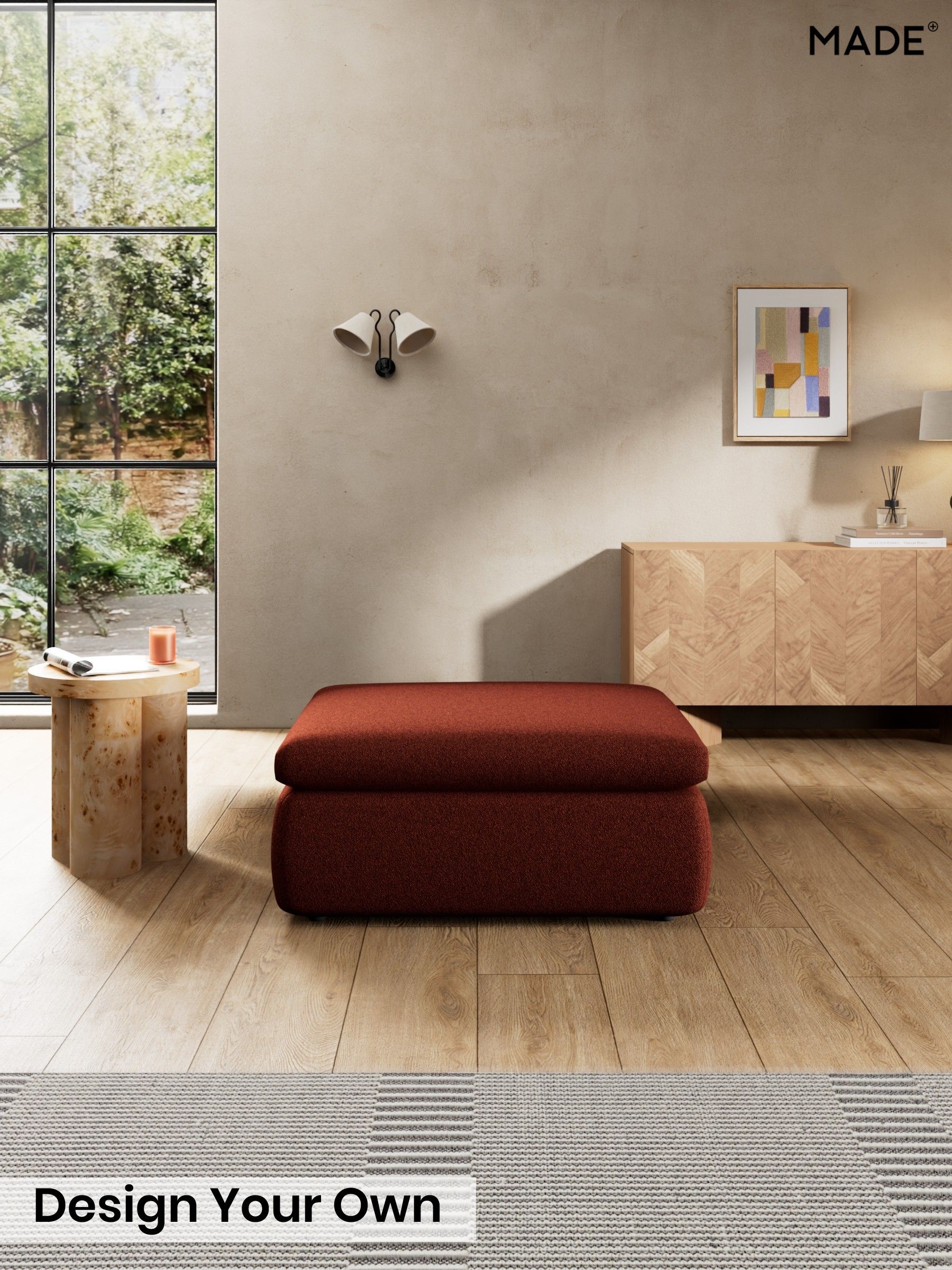 Soft Touch Boucle/Rust Orange - Jackson By Made