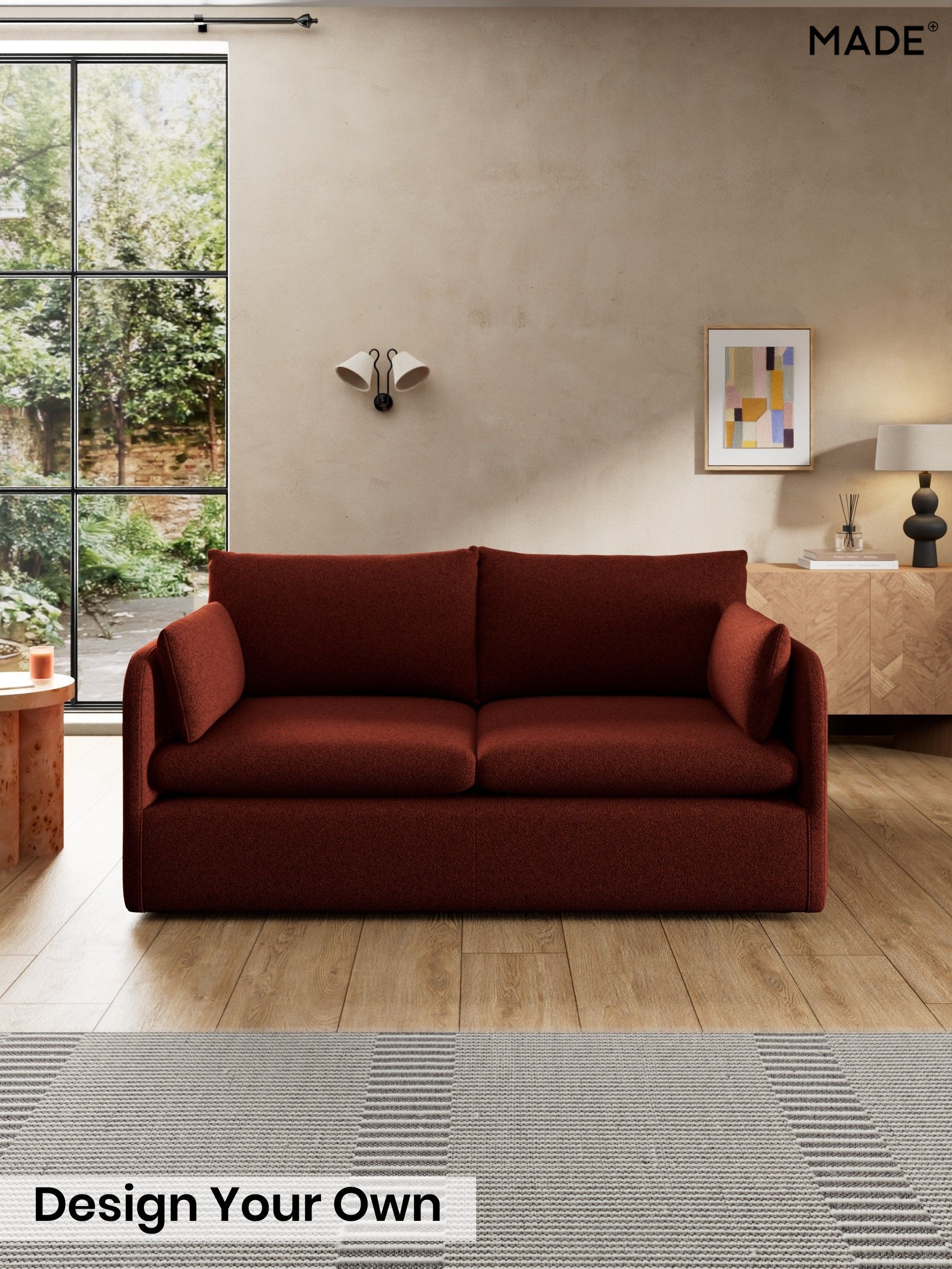 Soft Touch Boucle/Rust Orange - Jackson By Made