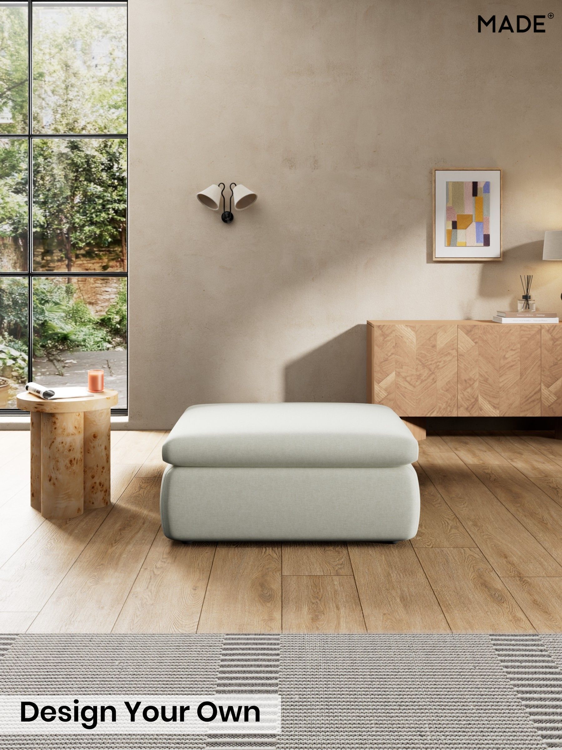 Textured Slub Weave/Light Natural - Jackson By Made