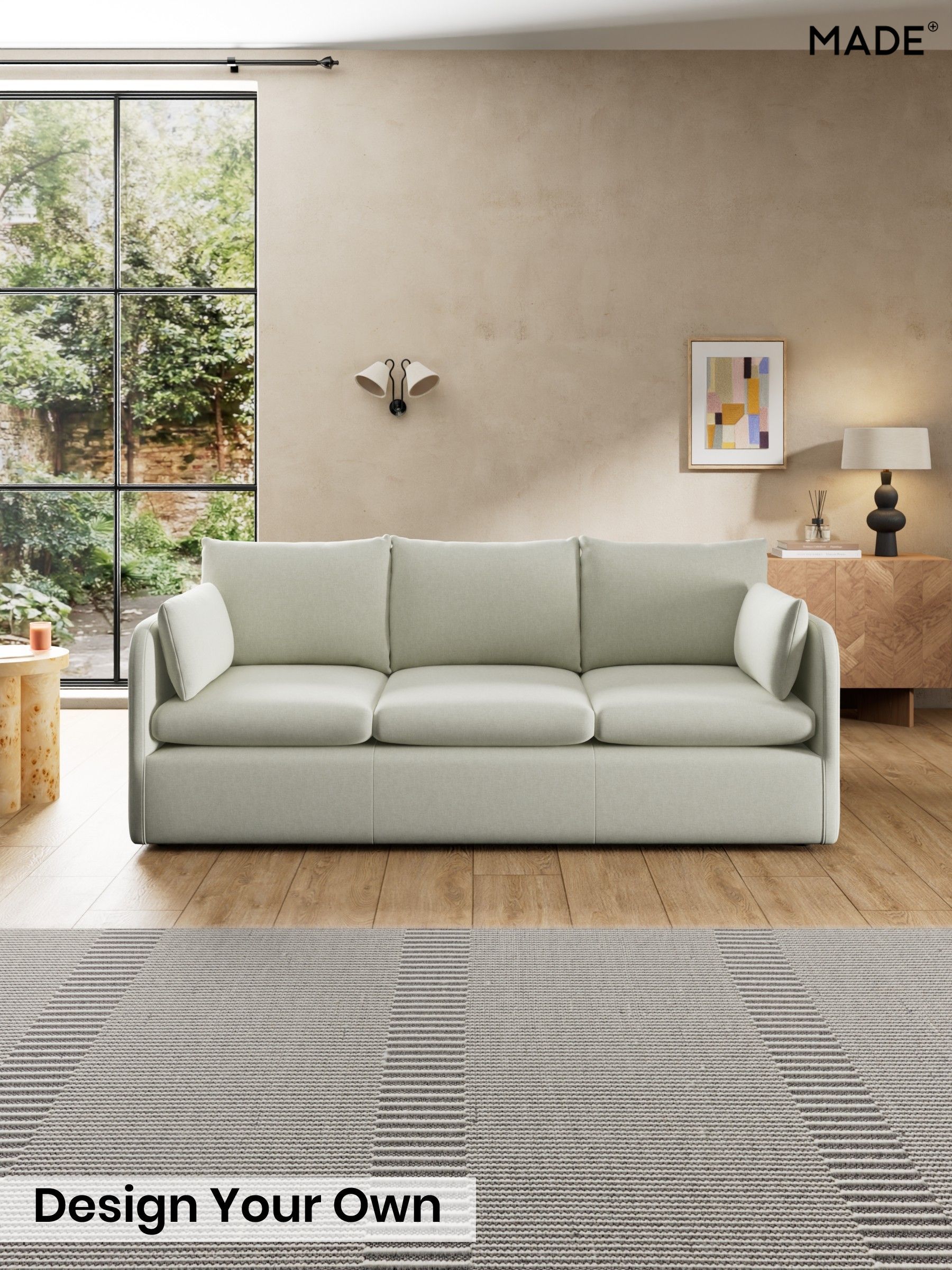 Textured Slub Weave/Light Natural - Jackson By Made
