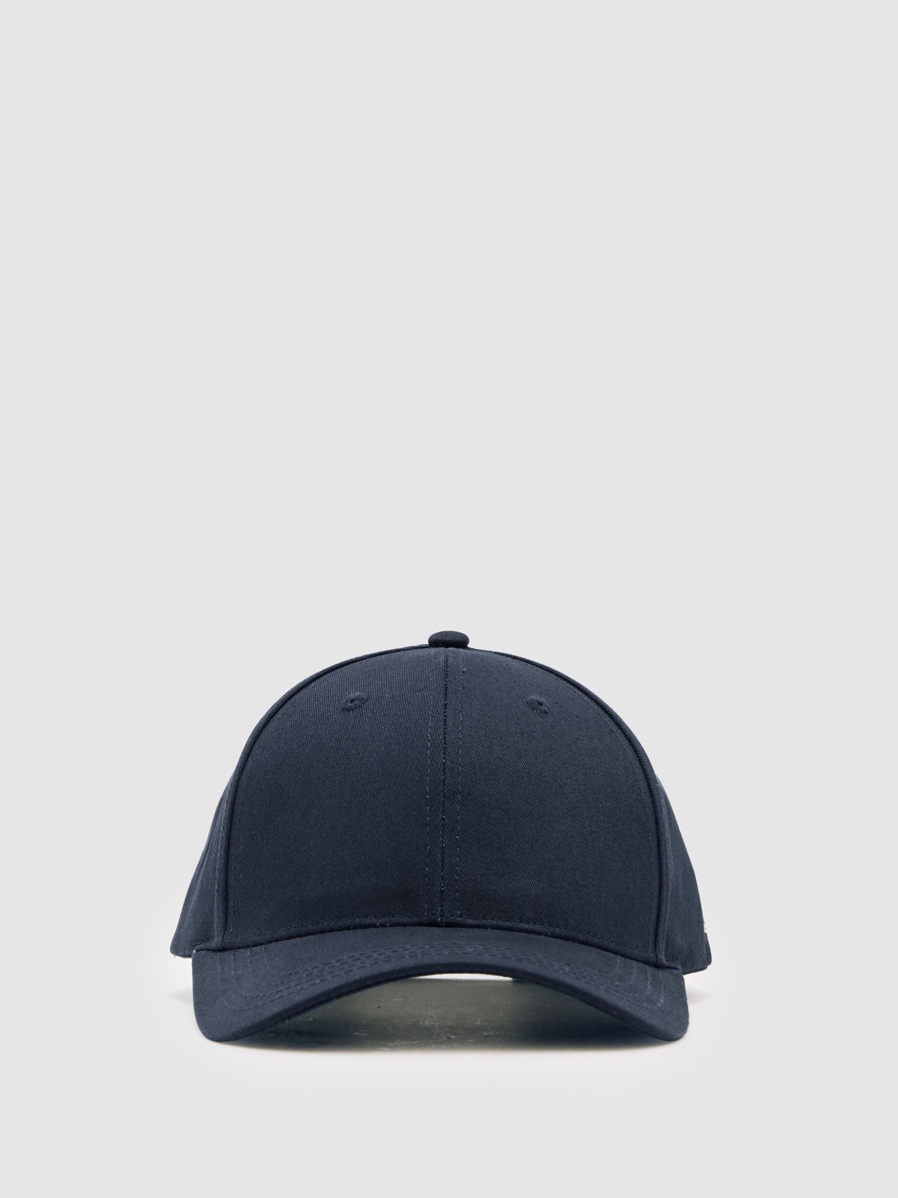 Les Deux Cotton Logo Baseball Cap in Dark Navy (W78467) | £35