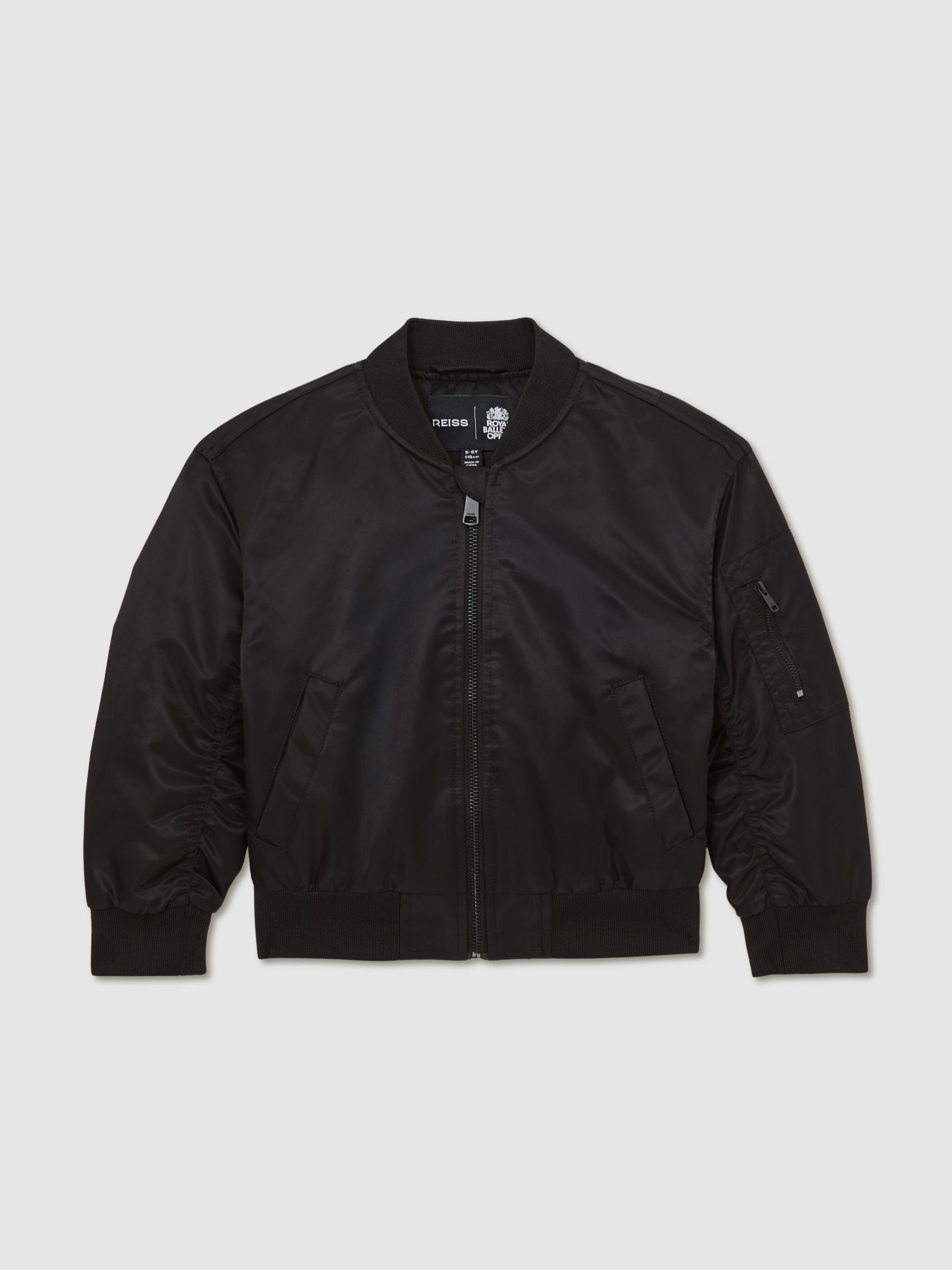 13-14 yrs Royal Ballet Bomber Jacket Unisex Fit in Black (W78549) | £113