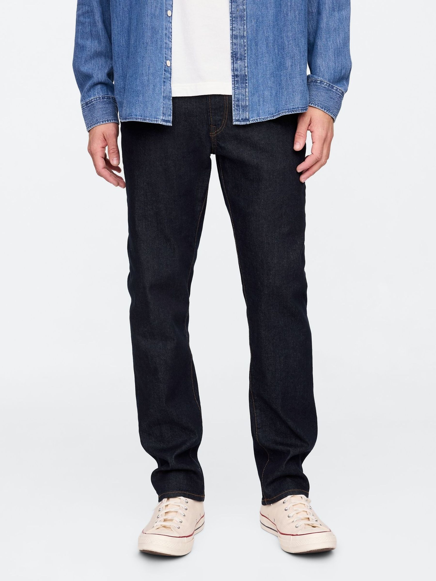 Dark Blue Straight Leg Jeans (W79021) | £40