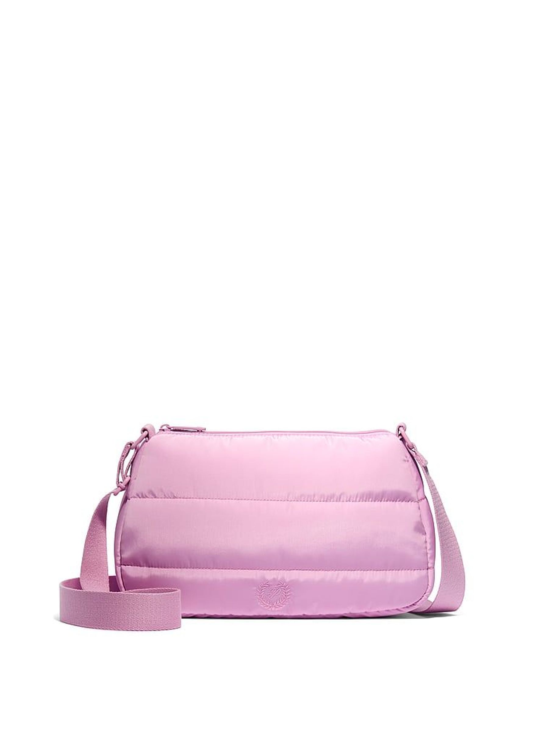 Hushed Lilac Purple Quilted Puffer Shoulder Bag (W80203) | £29