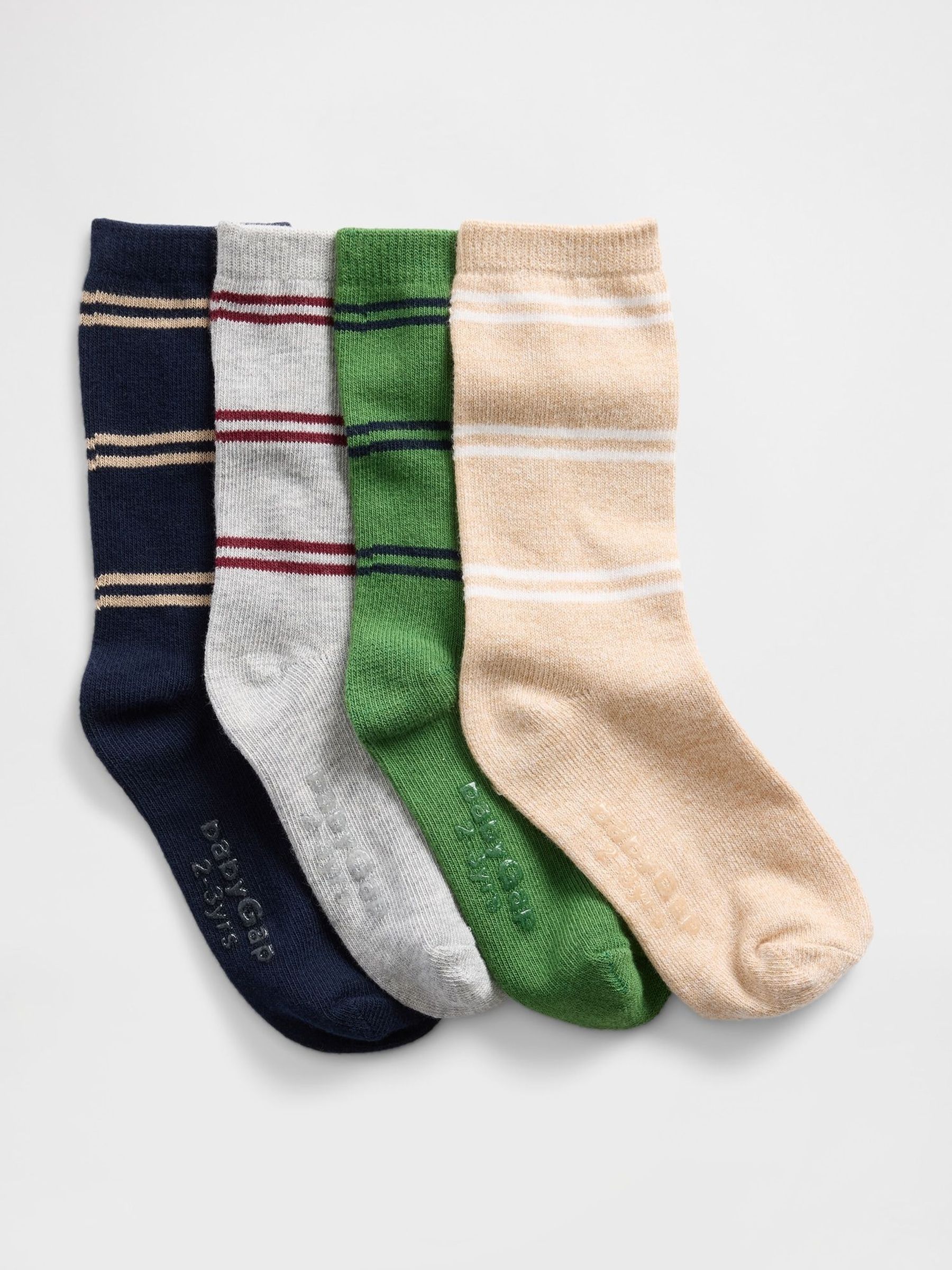Black/Green Crew Socks 4 Pack (W80738) | £8