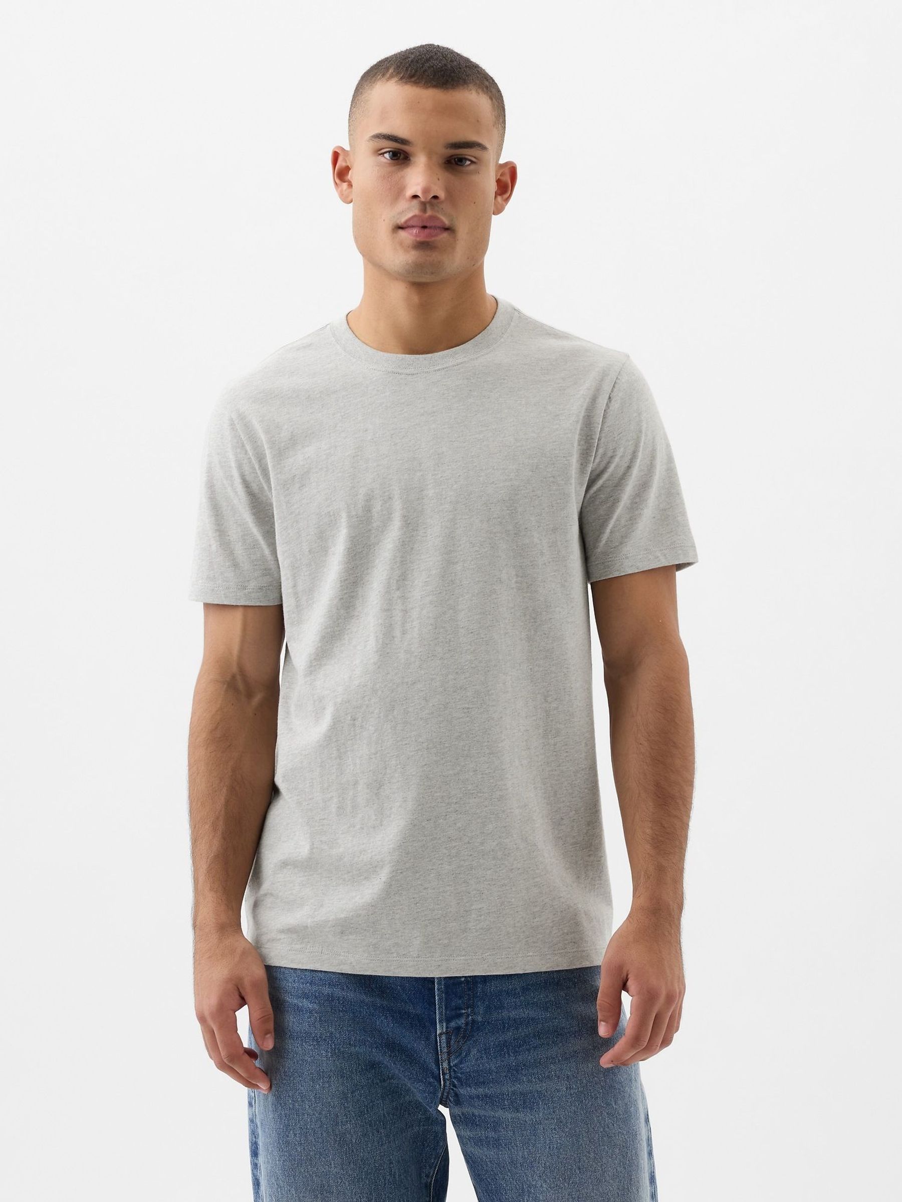 Grey Everyday 100% Cotton Crew Neck T-Shirt (W81220) | £12