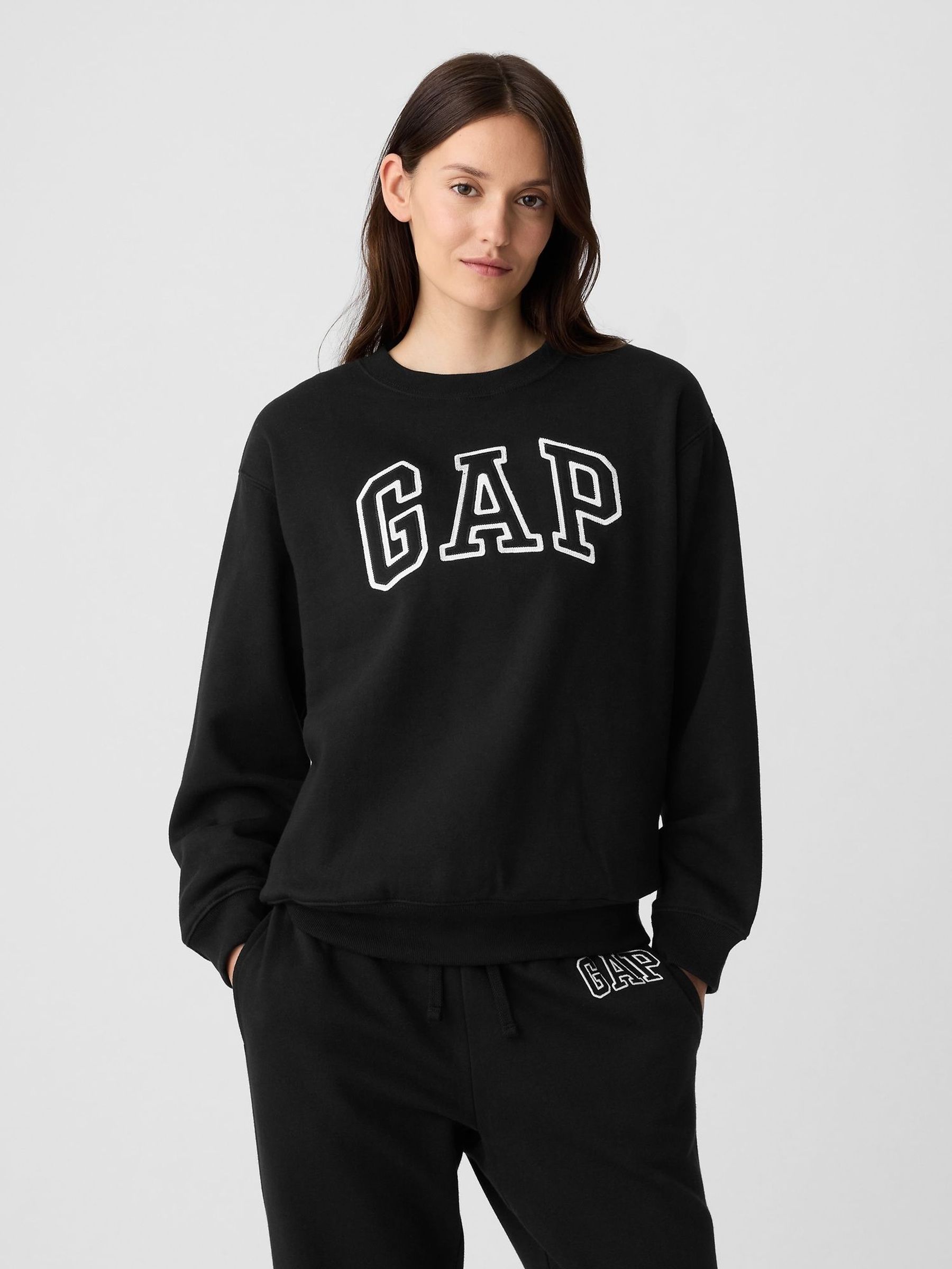 Black Logo Fleece Jumper (W84866) | £30