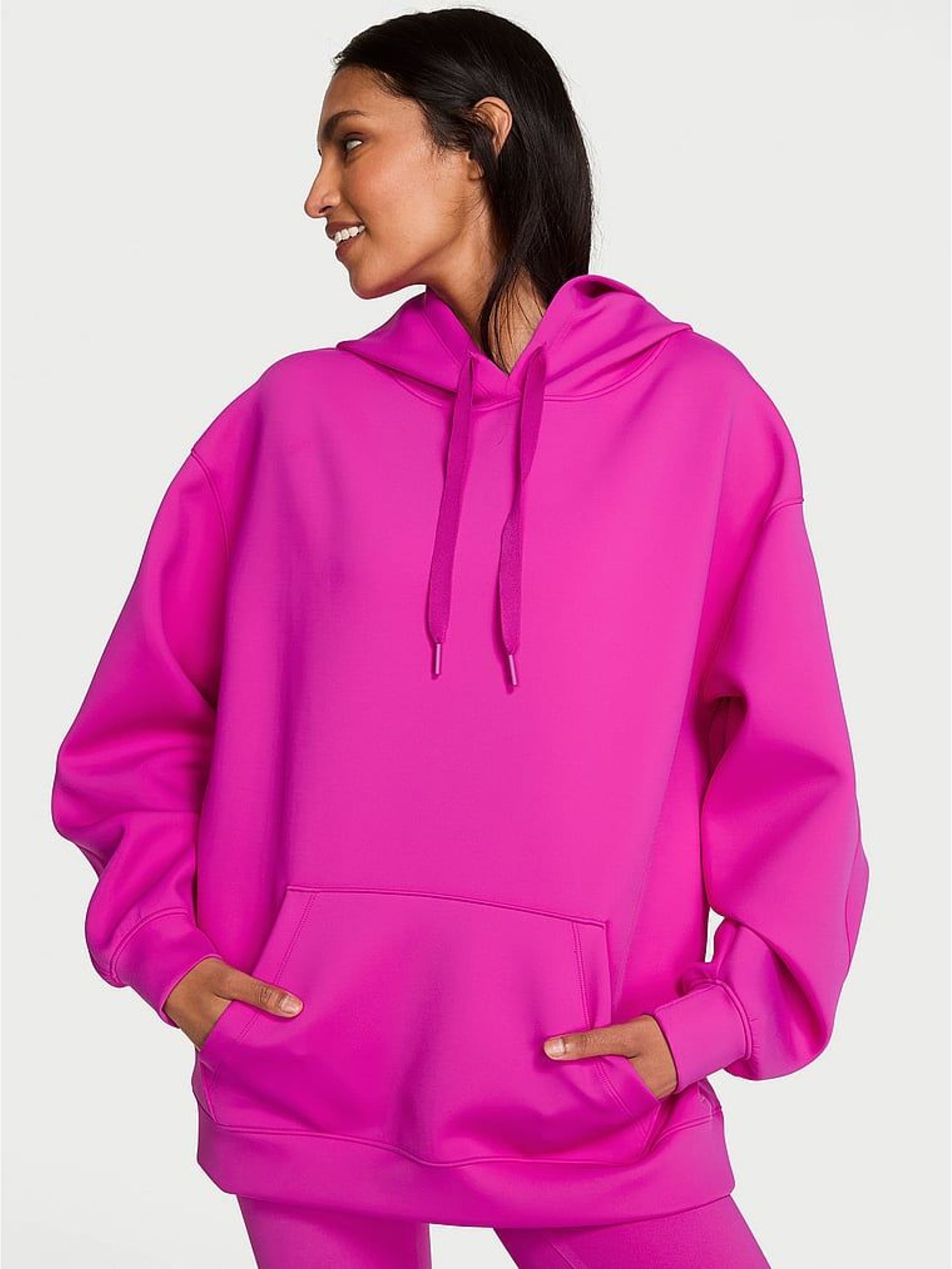 Berrylicious Purple Scuba Oversized Hoodie (W86558) | £85