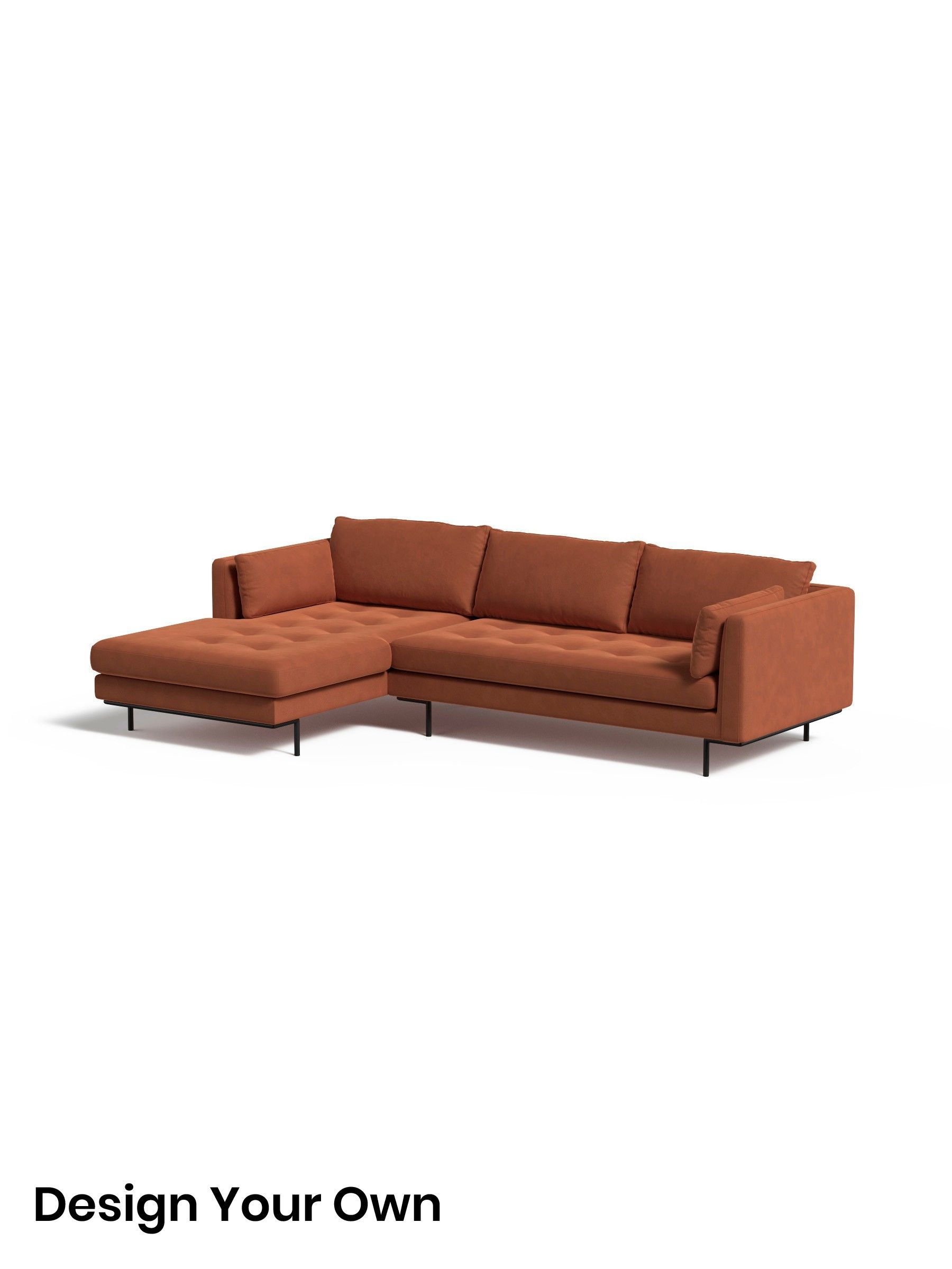 Matt Velvet Easy Clean/Burnt Orange - Harlow By Made