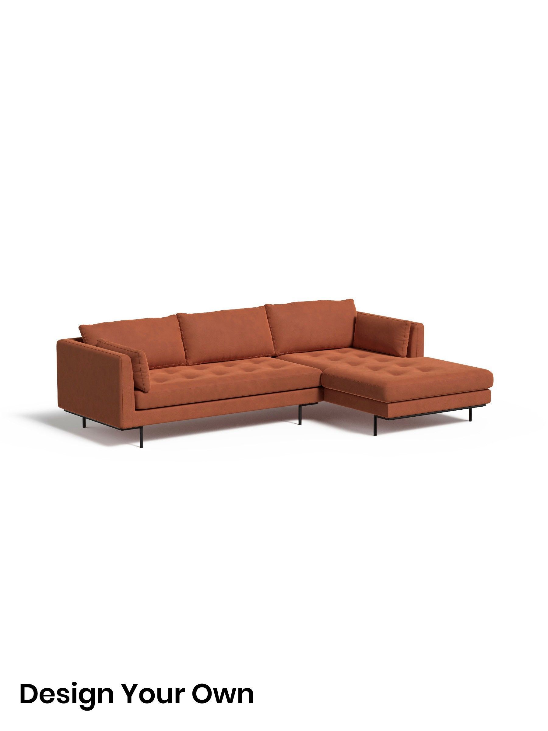 Matt Velvet Easy Clean/Burnt Orange - Harlow By Made