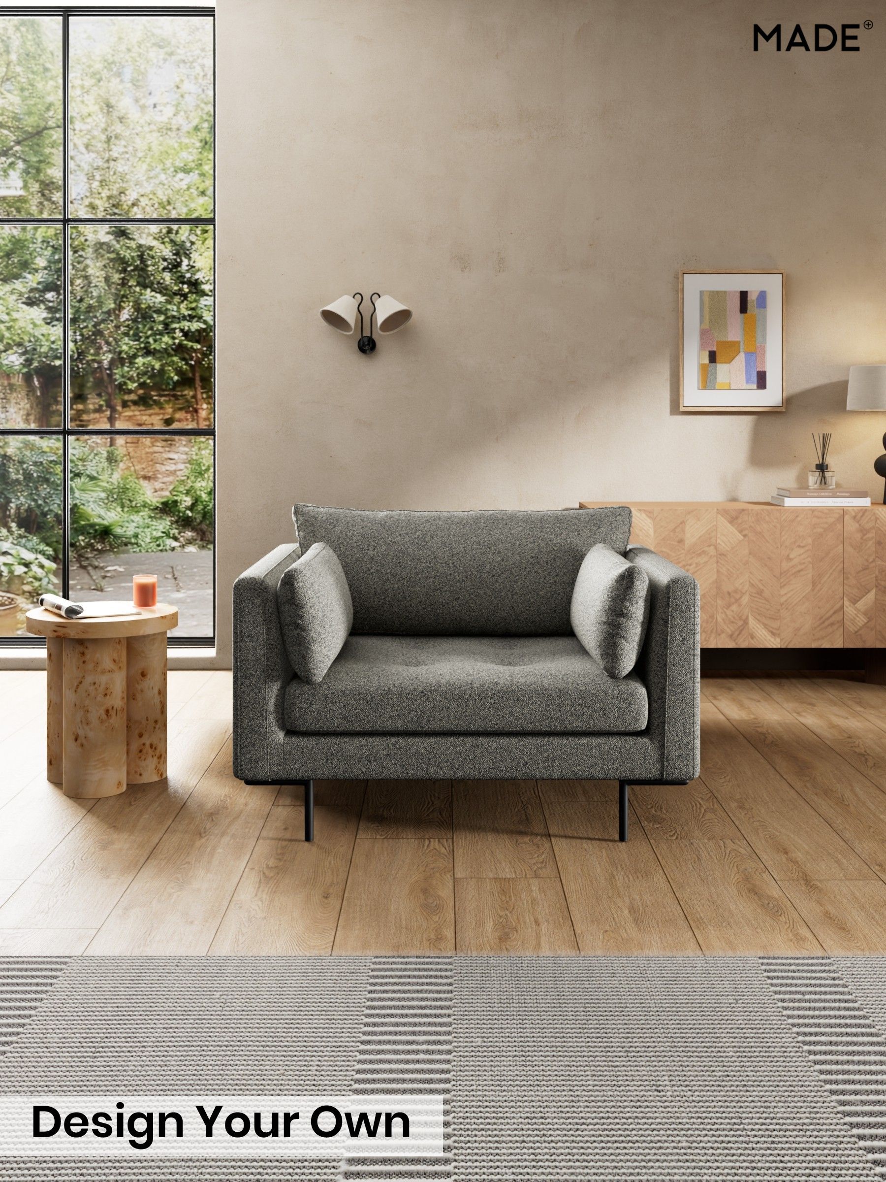 Soft Touch Boucle/Grey Marl - Harlow By Made