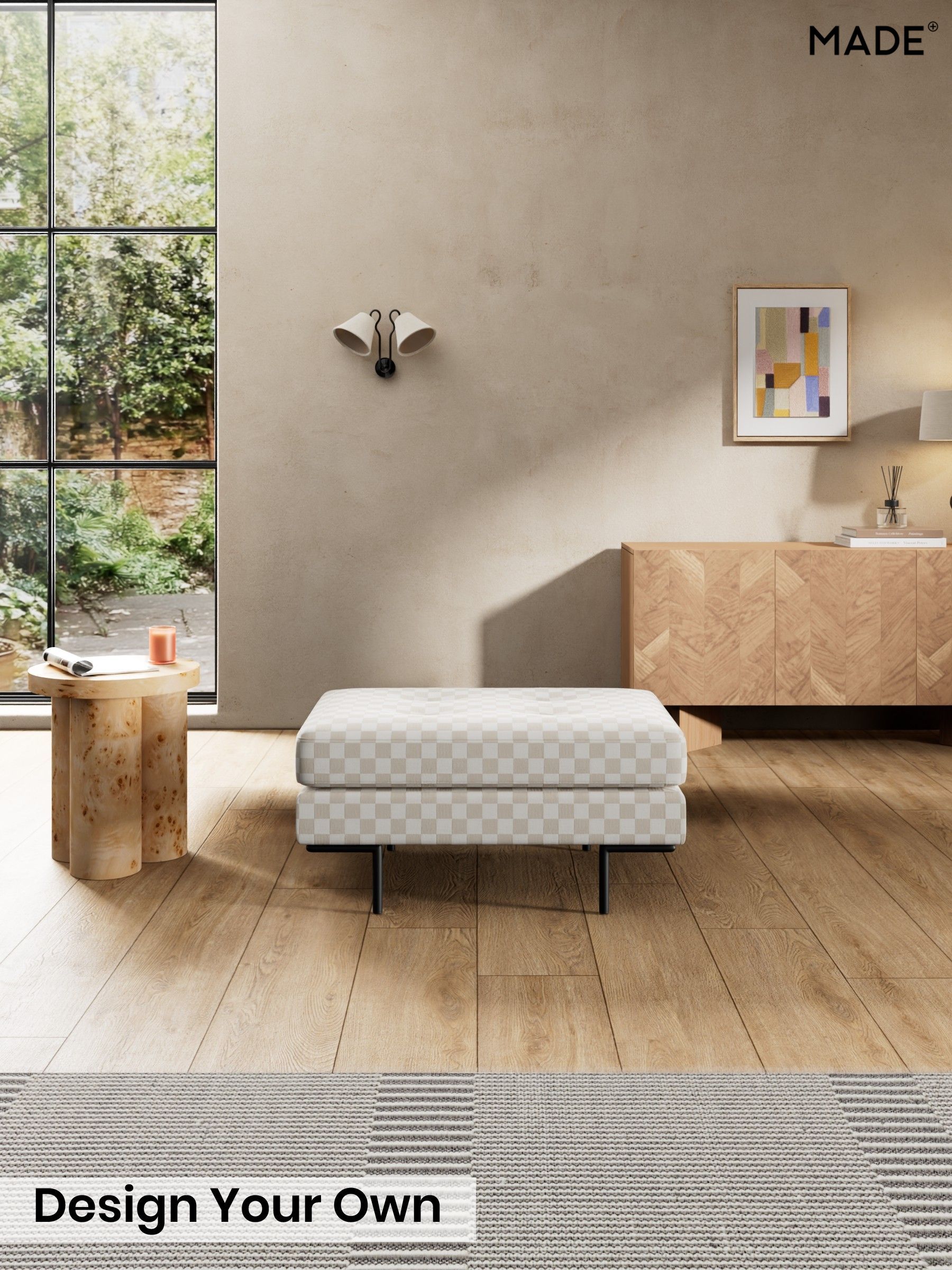 Blenets Check Mini by Harlequin/Oatmeal Natural - Harlow By Made