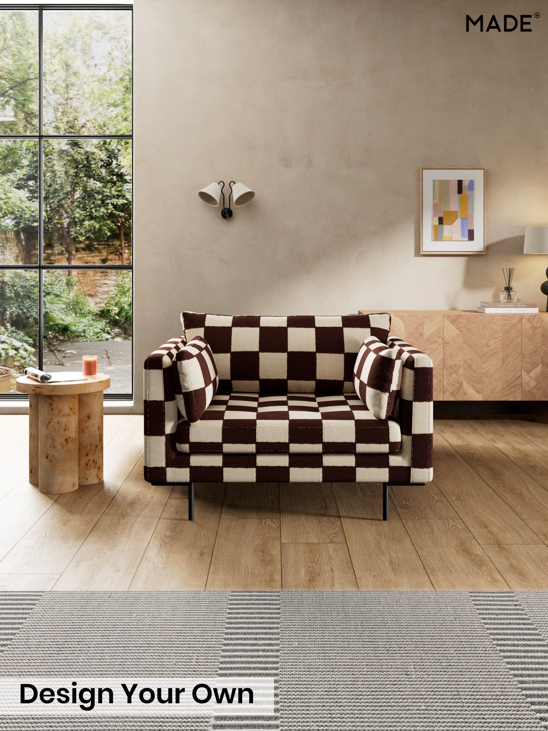 Blenets Check by Harlequin/Chocolate Brown - Harlow By Made