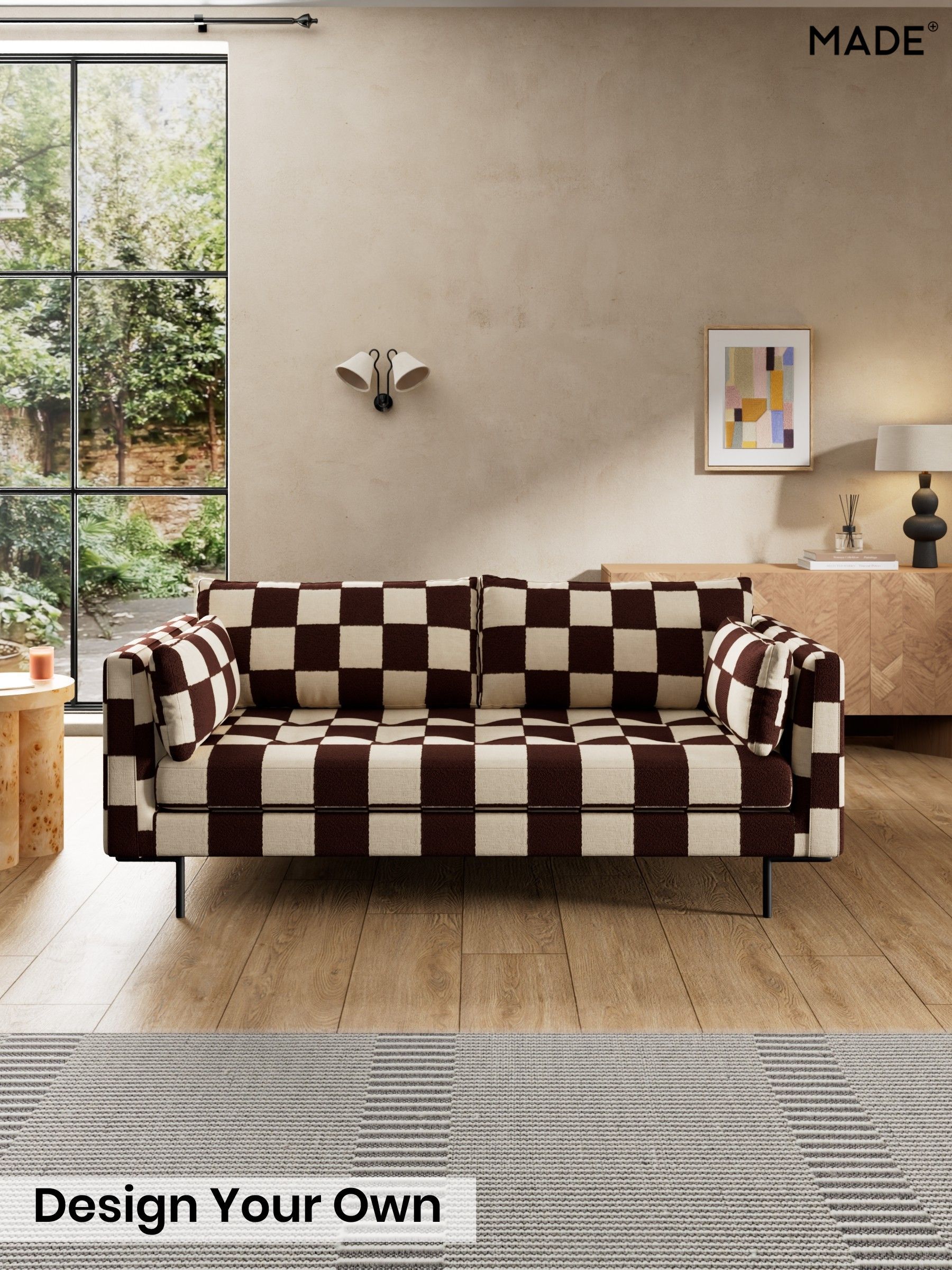 Blenets Check by Harlequin/Chocolate Brown - Harlow By Made