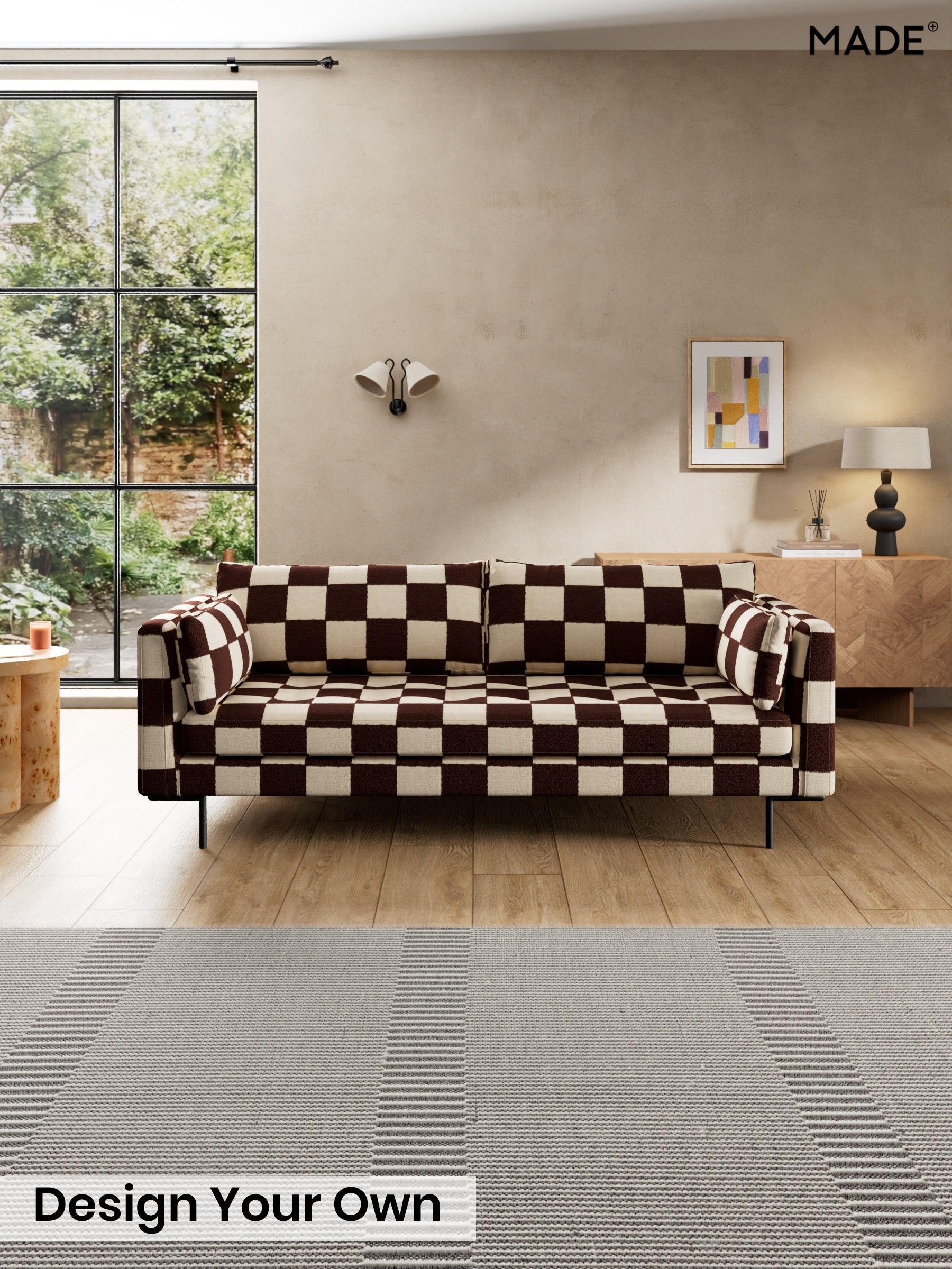 Blenets Check by Harlequin/Chocolate Brown - Harlow By Made