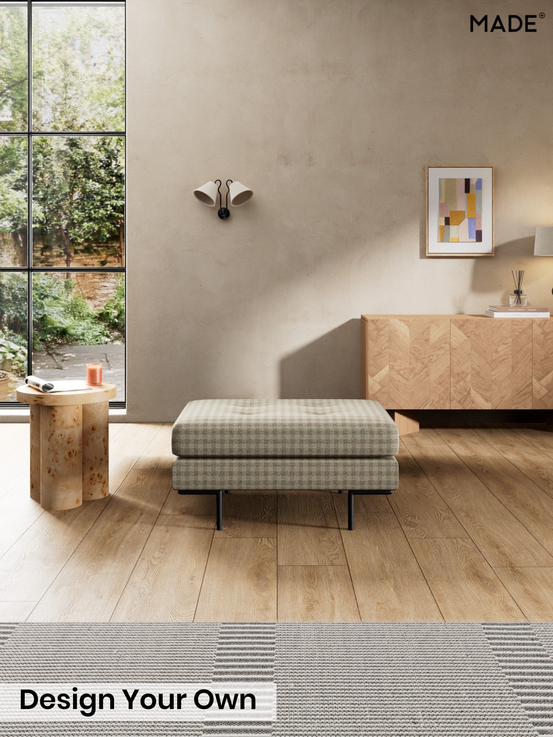 Declan Check/Natural and Black - Harlow By Made