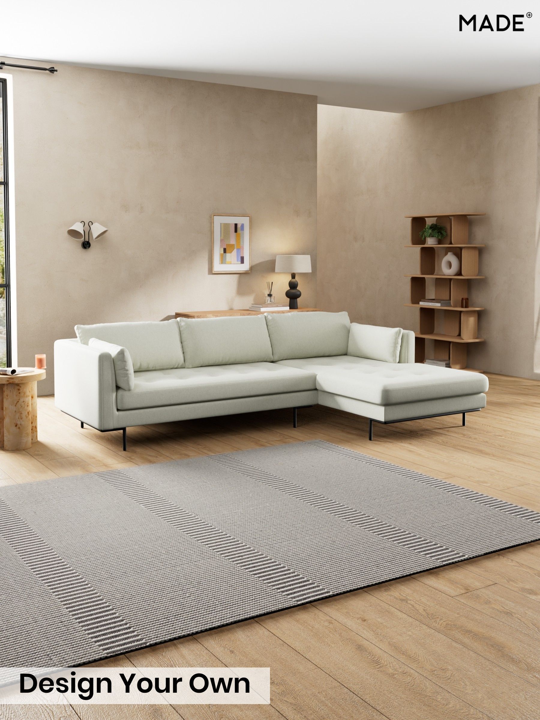 Textured Slub Weave/Light Natural - Harlow By Made