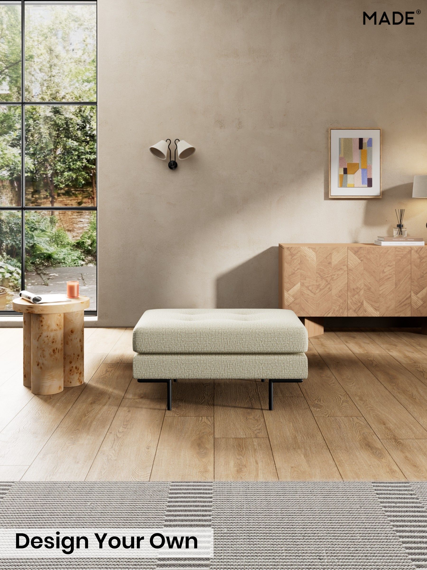 Tonal Boucle/Natural Oatmeal - Harlow By Made