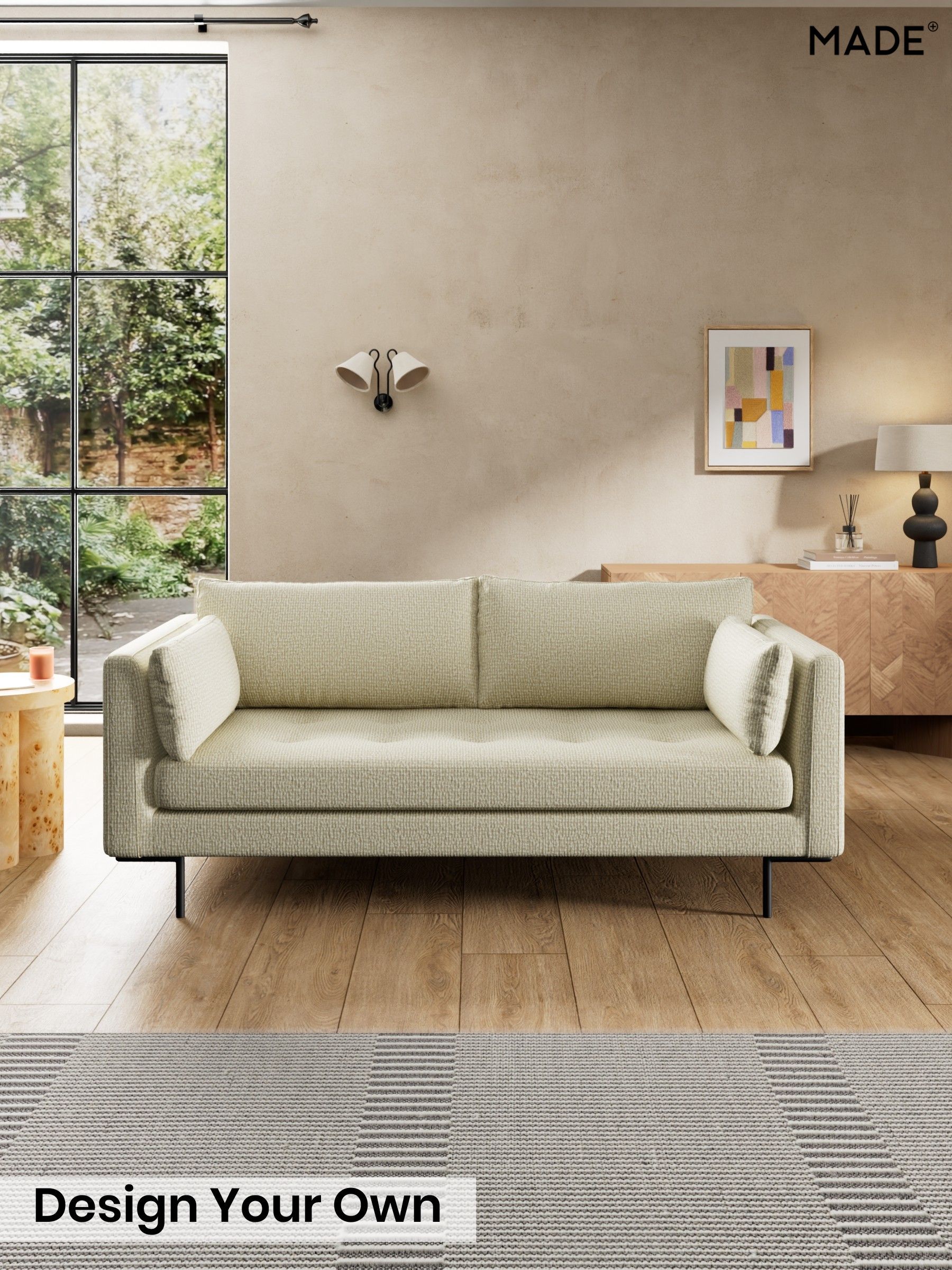 Tonal Boucle/Natural Oatmeal - Harlow By Made