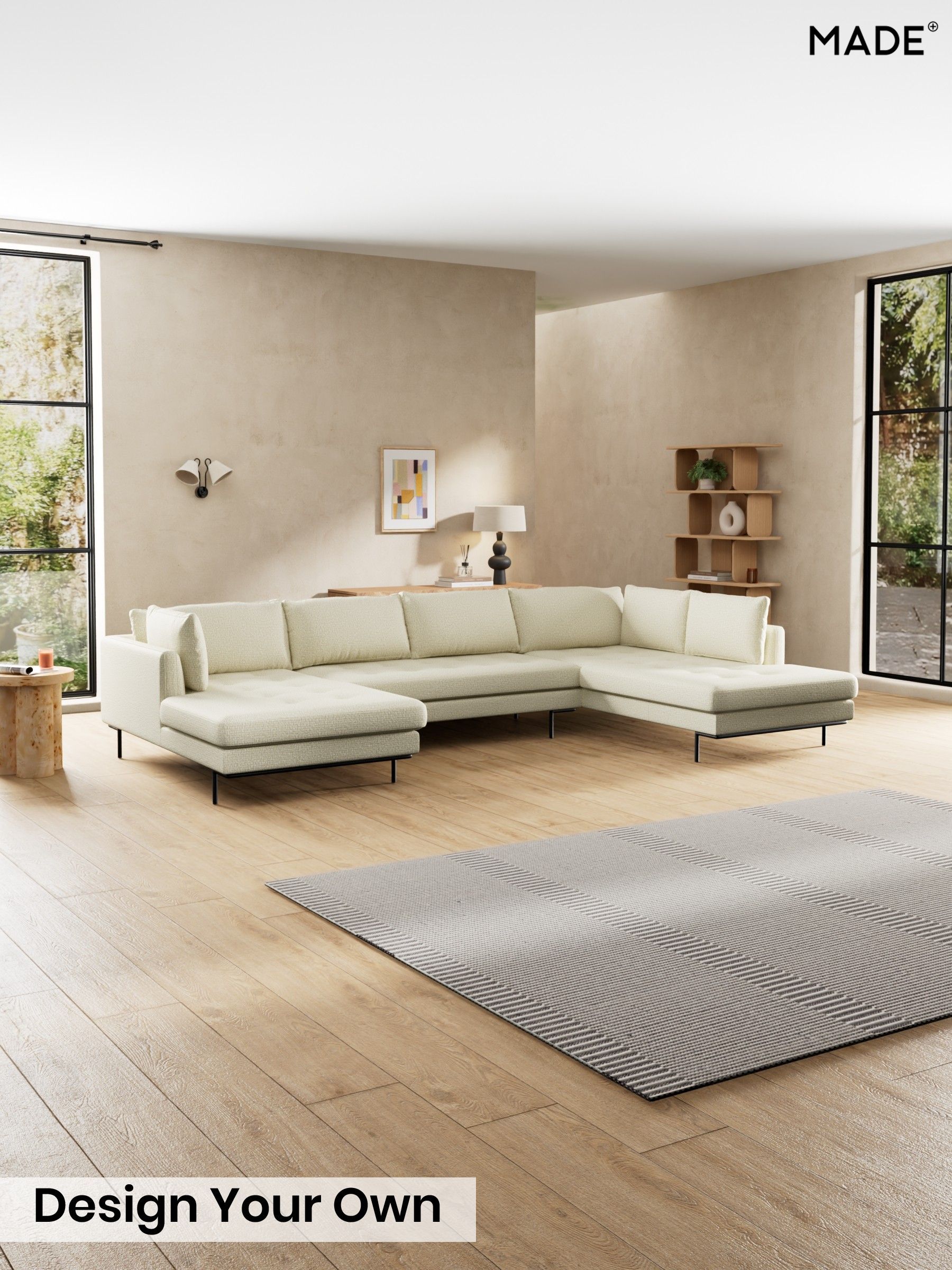 Tonal Boucle/Natural Oatmeal - Harlow By Made