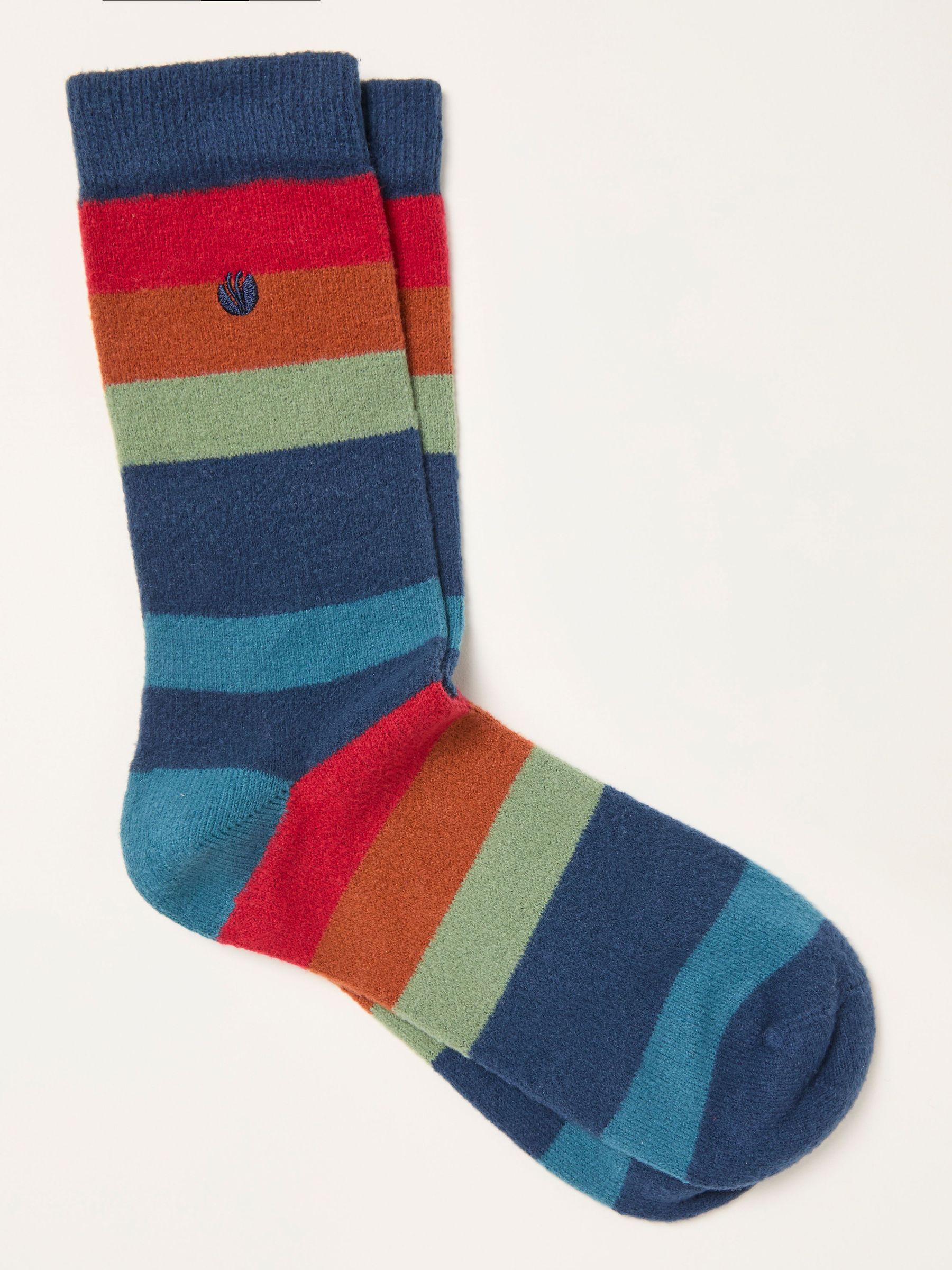 Multi Colour Cosy Striped Socks (W86694) | £8