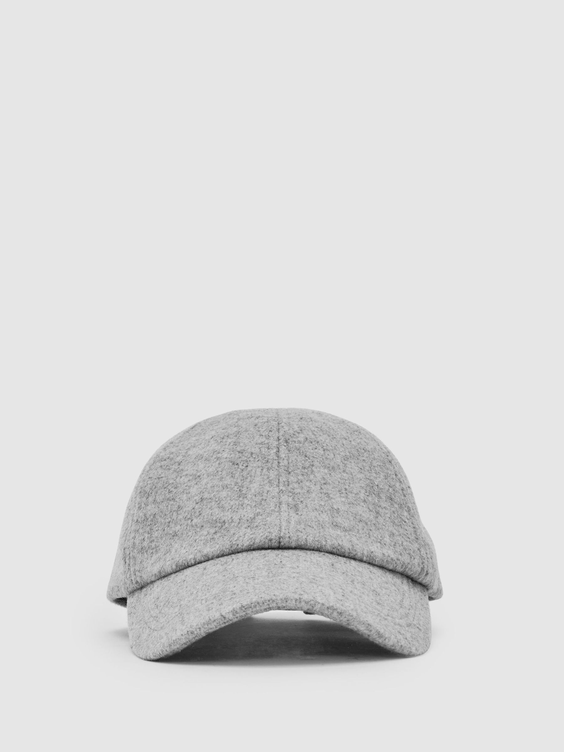 Wool-Blend Baseball Cap in Soft Grey (W89596) | £68