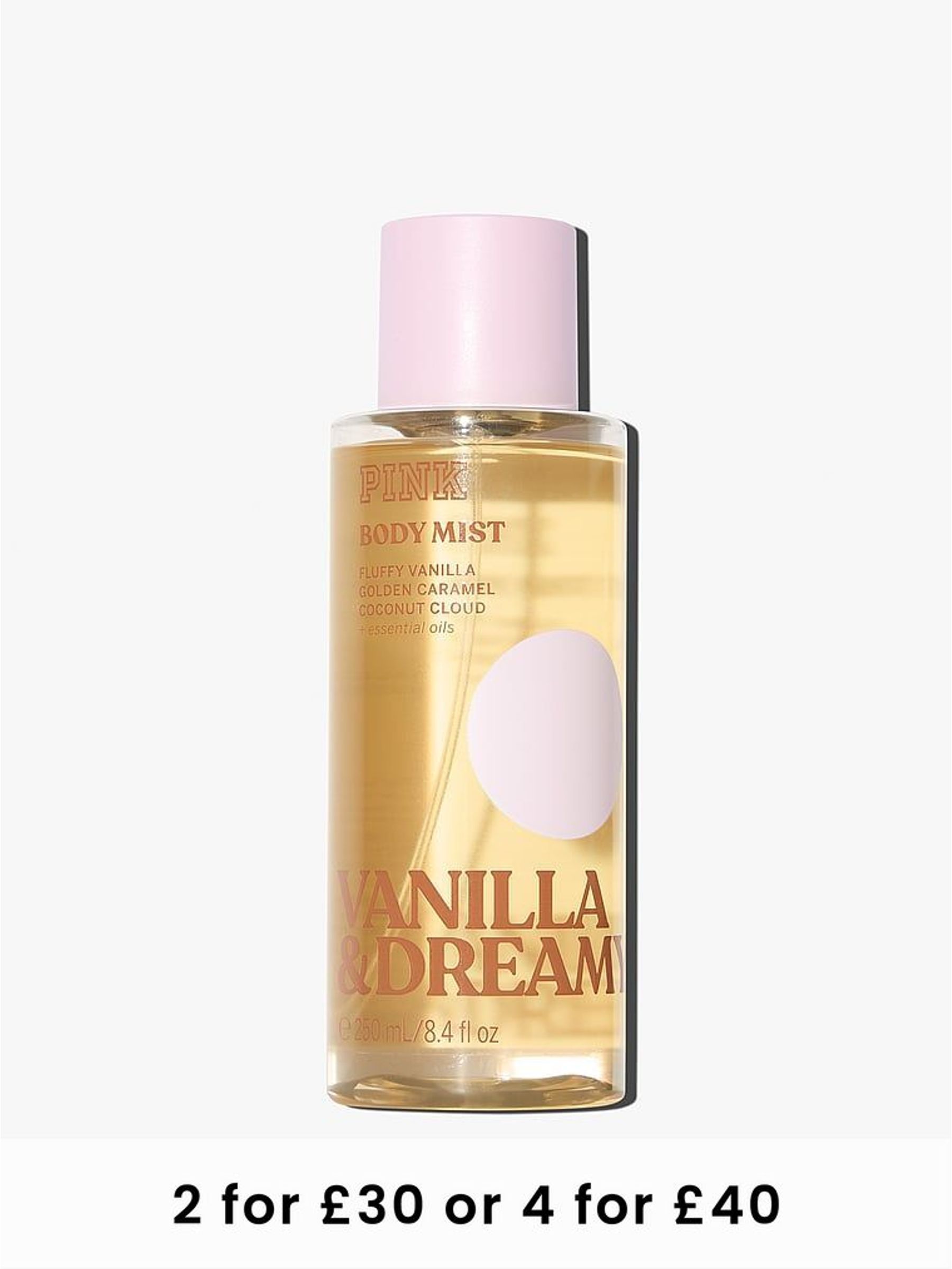 Vanilla and Dreamy Body Mist (W90708) | £18