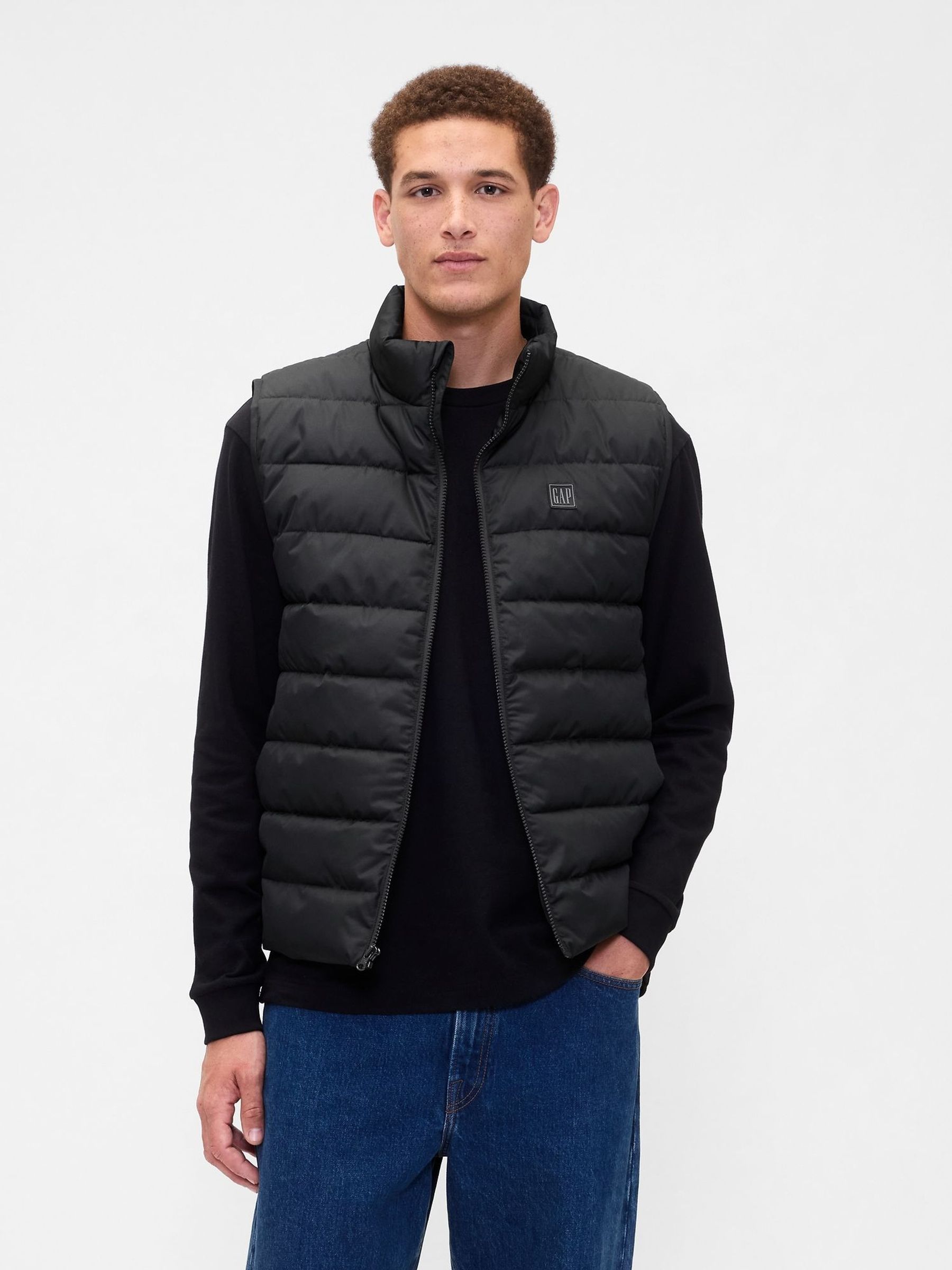 Black Relaxed ColdControl Puffer Vest (W92197) | £35