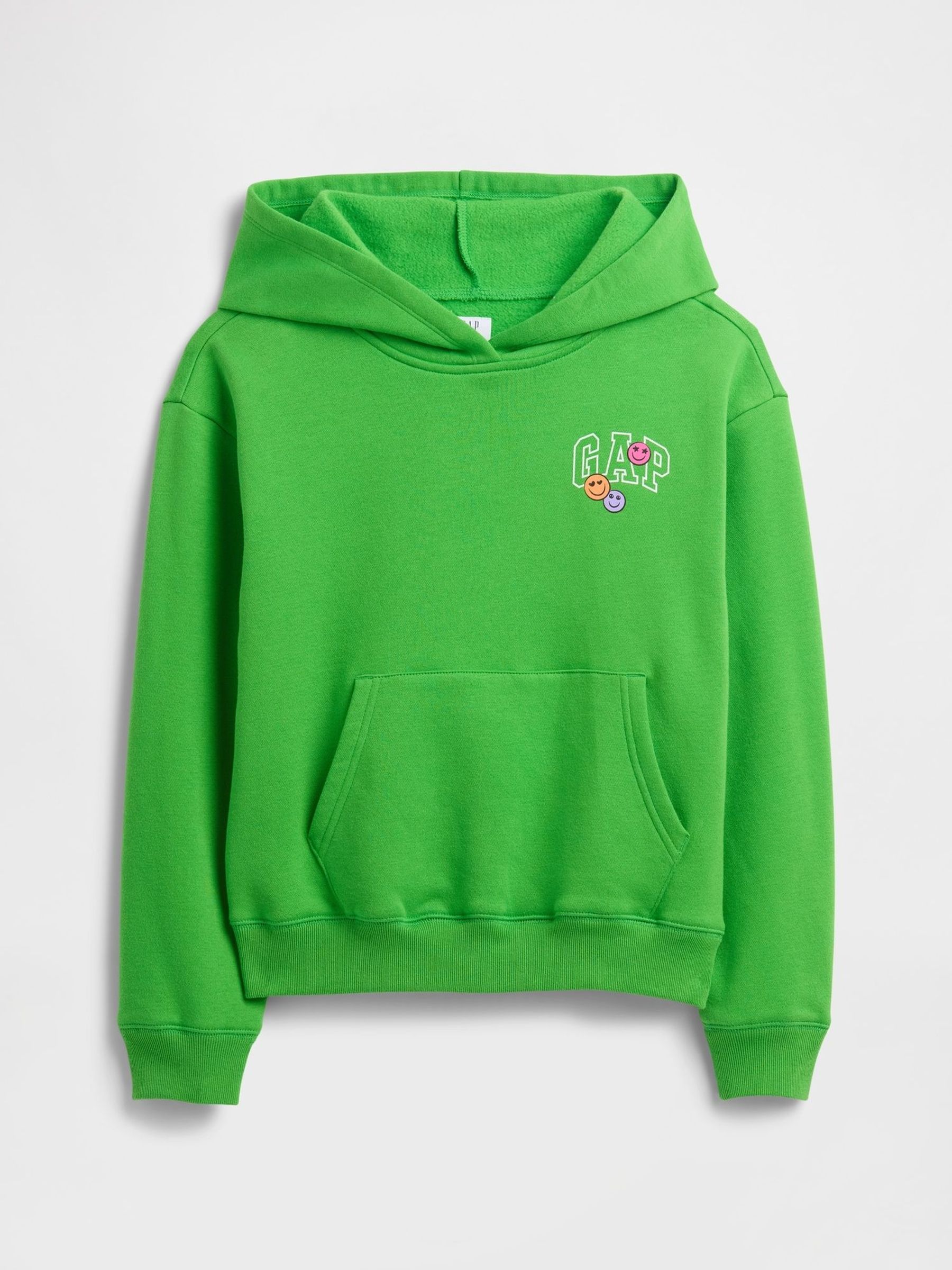 Green Relaxed Logo Hoodie (4-13yrs) (W92206) | £20