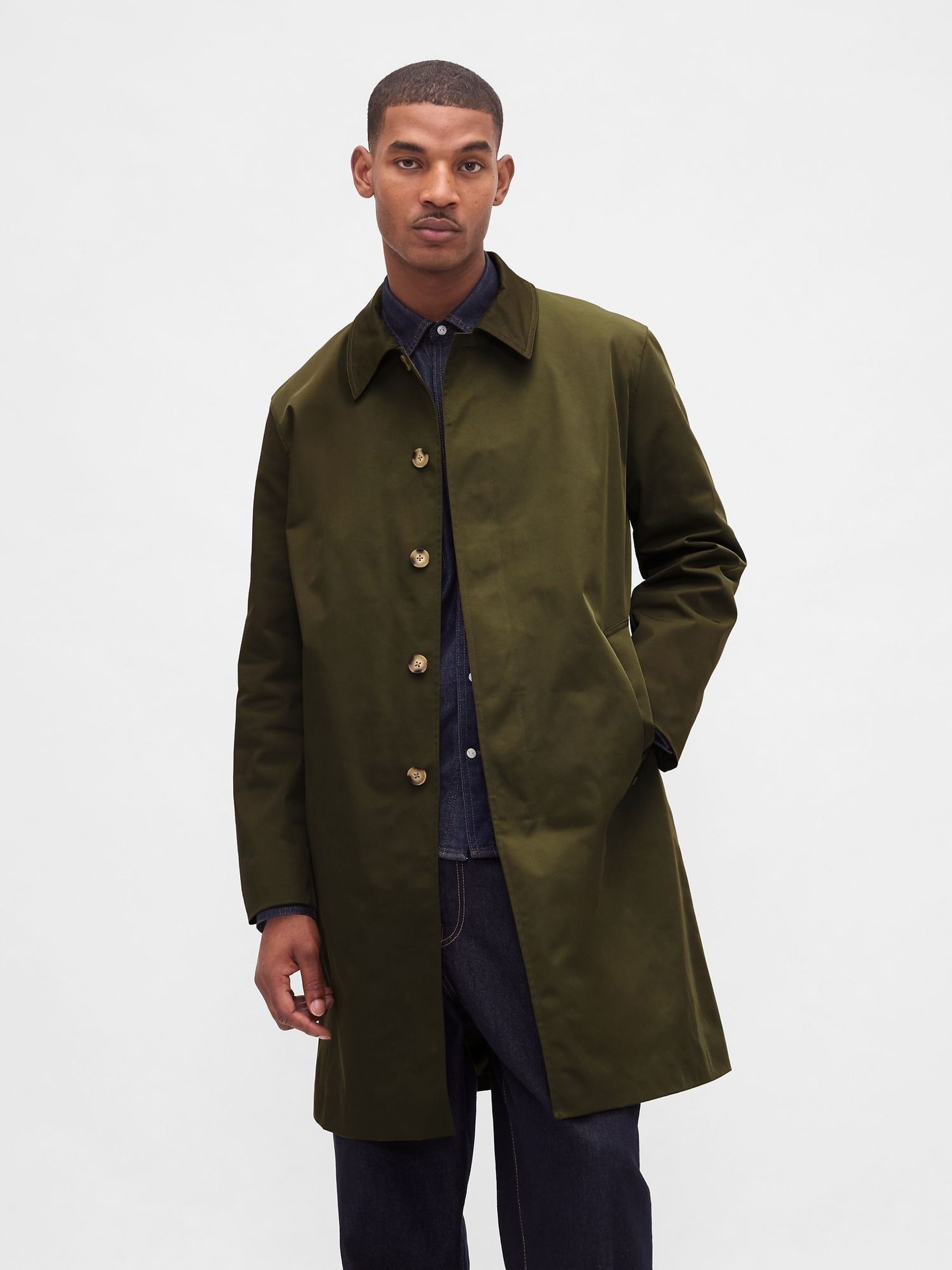 Green Mac Coat (W92208) | £85