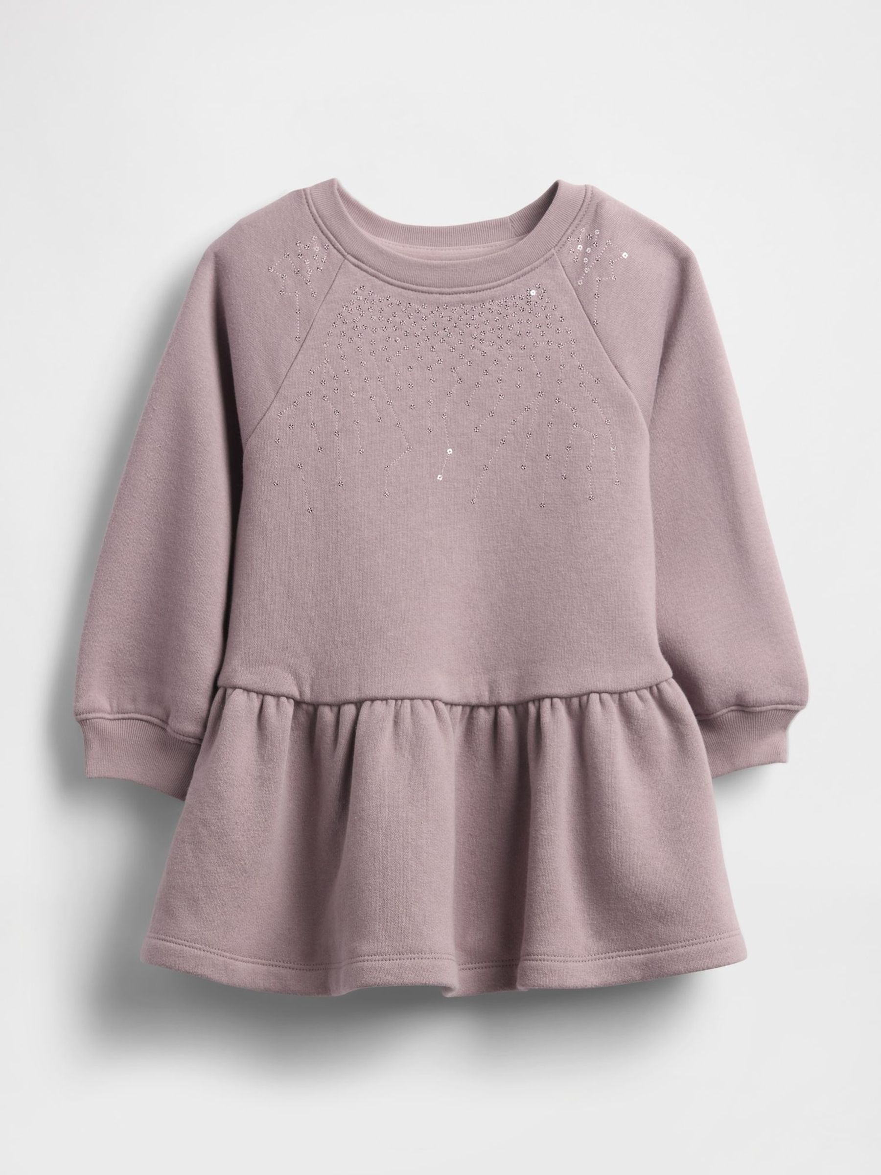 Purple Sweatshirt Dress (W92213) | £25