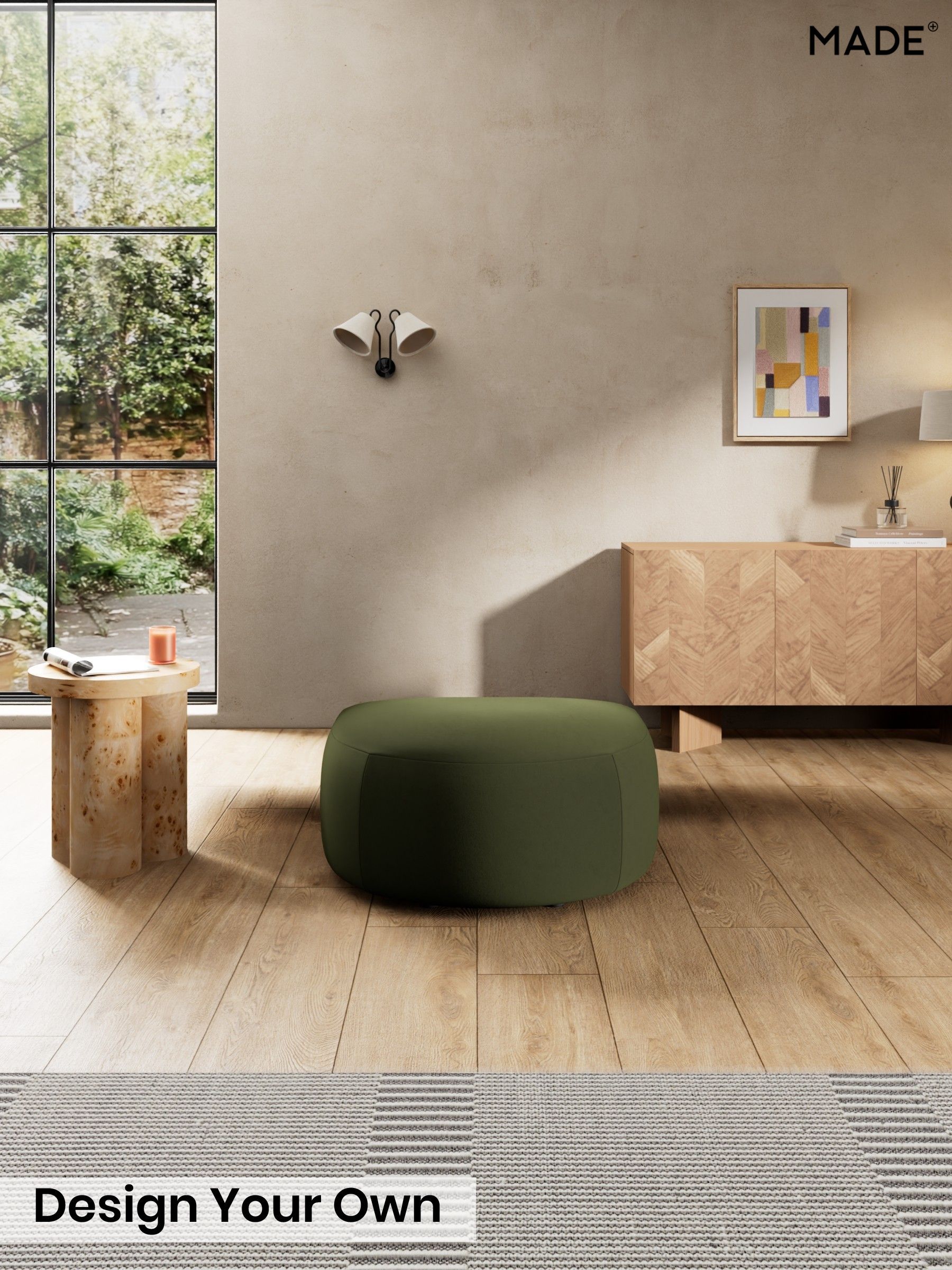Matt Velvet Easy Clean/Deep Olive Green - Soma By Made