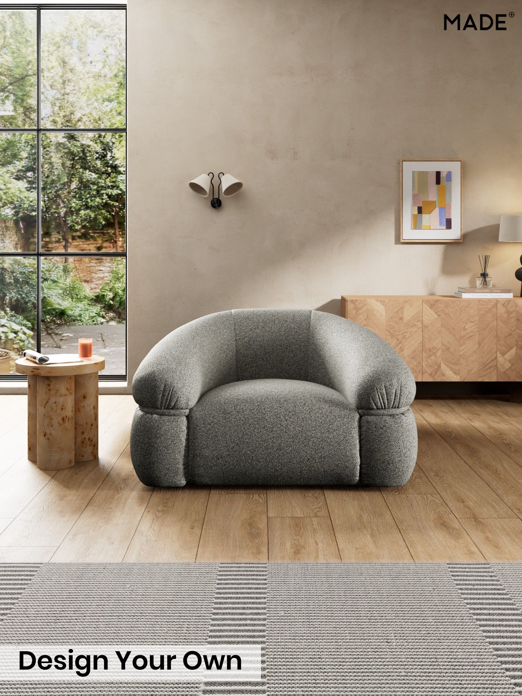Soft Touch Boucle/Grey Marl - Soma By Made