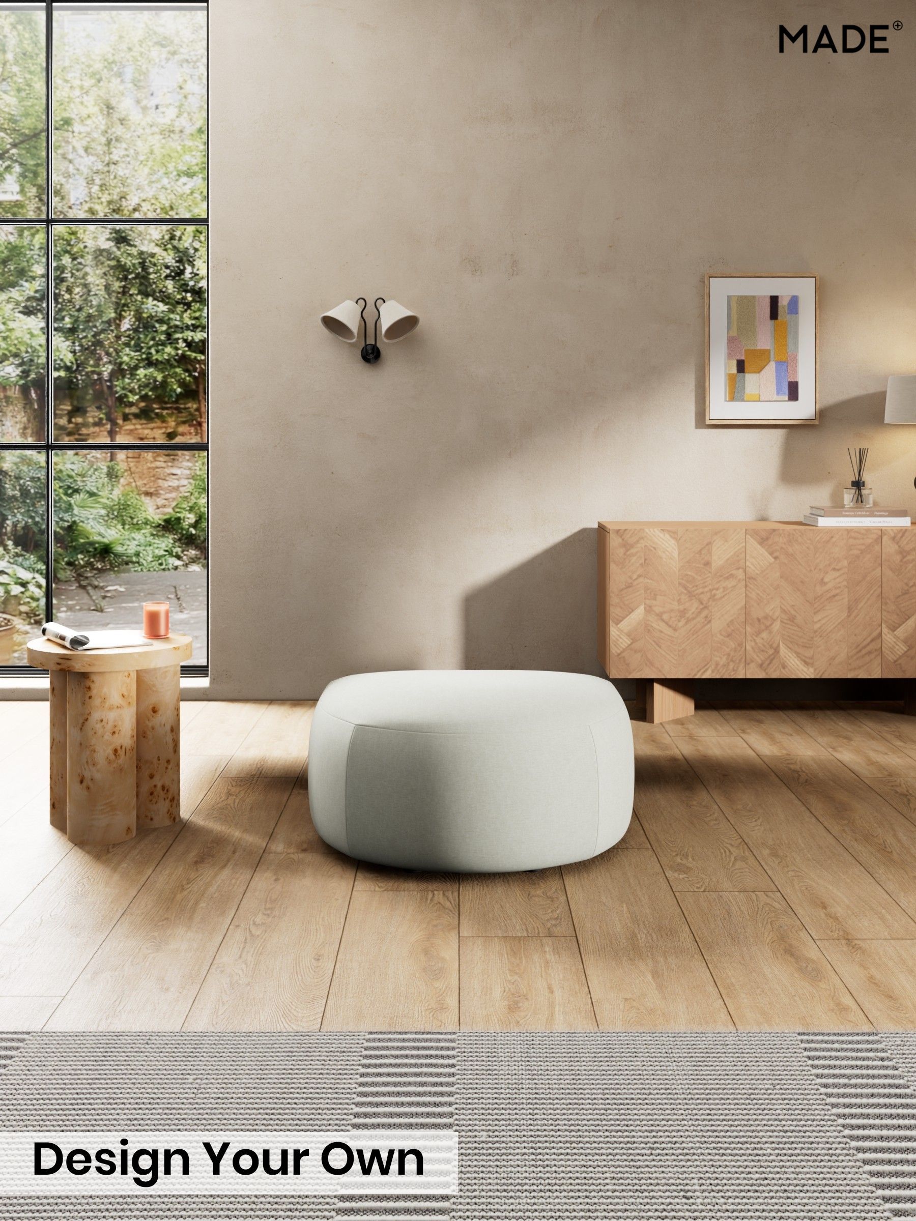 Textured Slub Weave/Light Natural - Soma By Made
