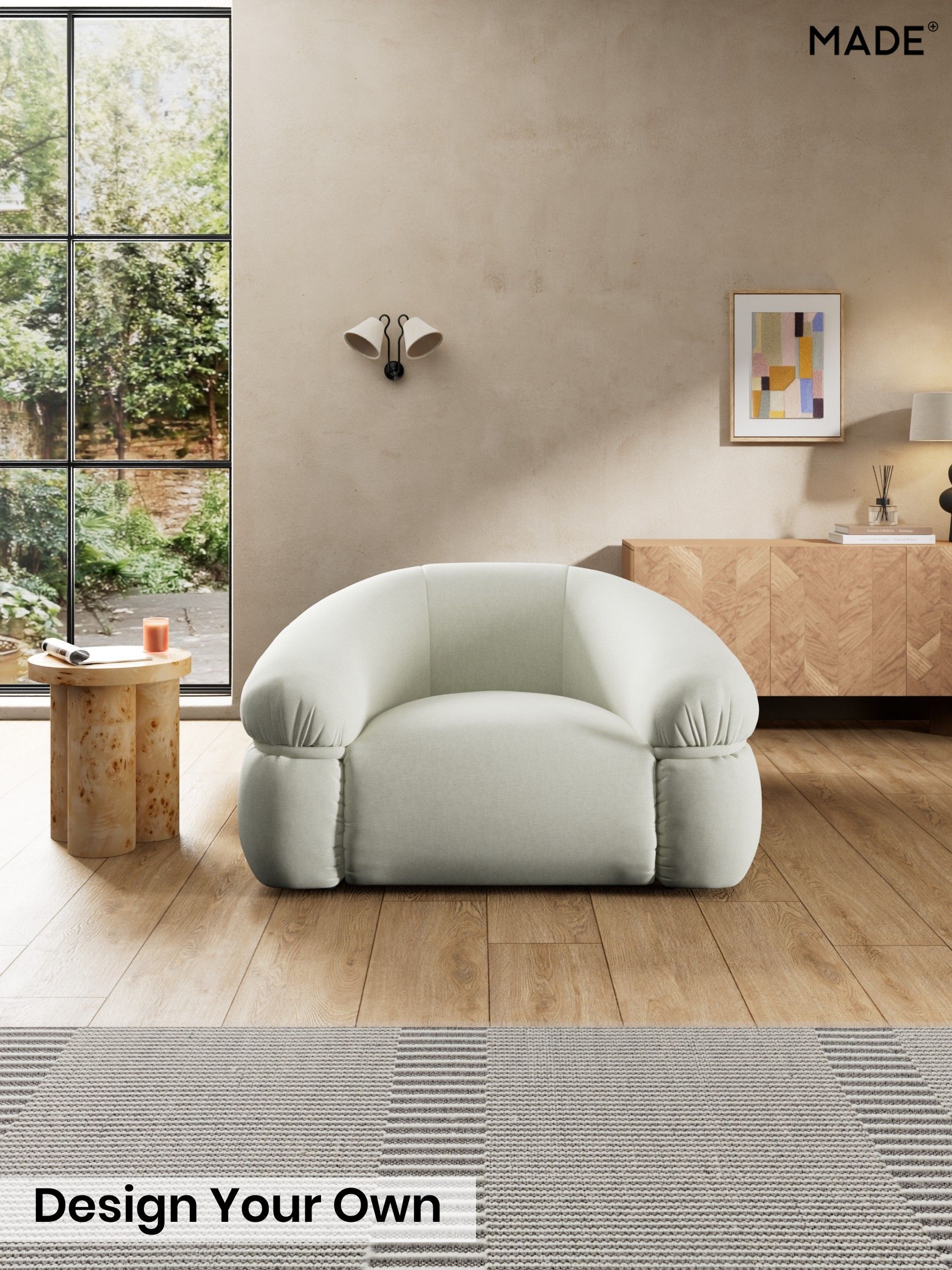 Textured Slub Weave/Light Natural - Soma By Made