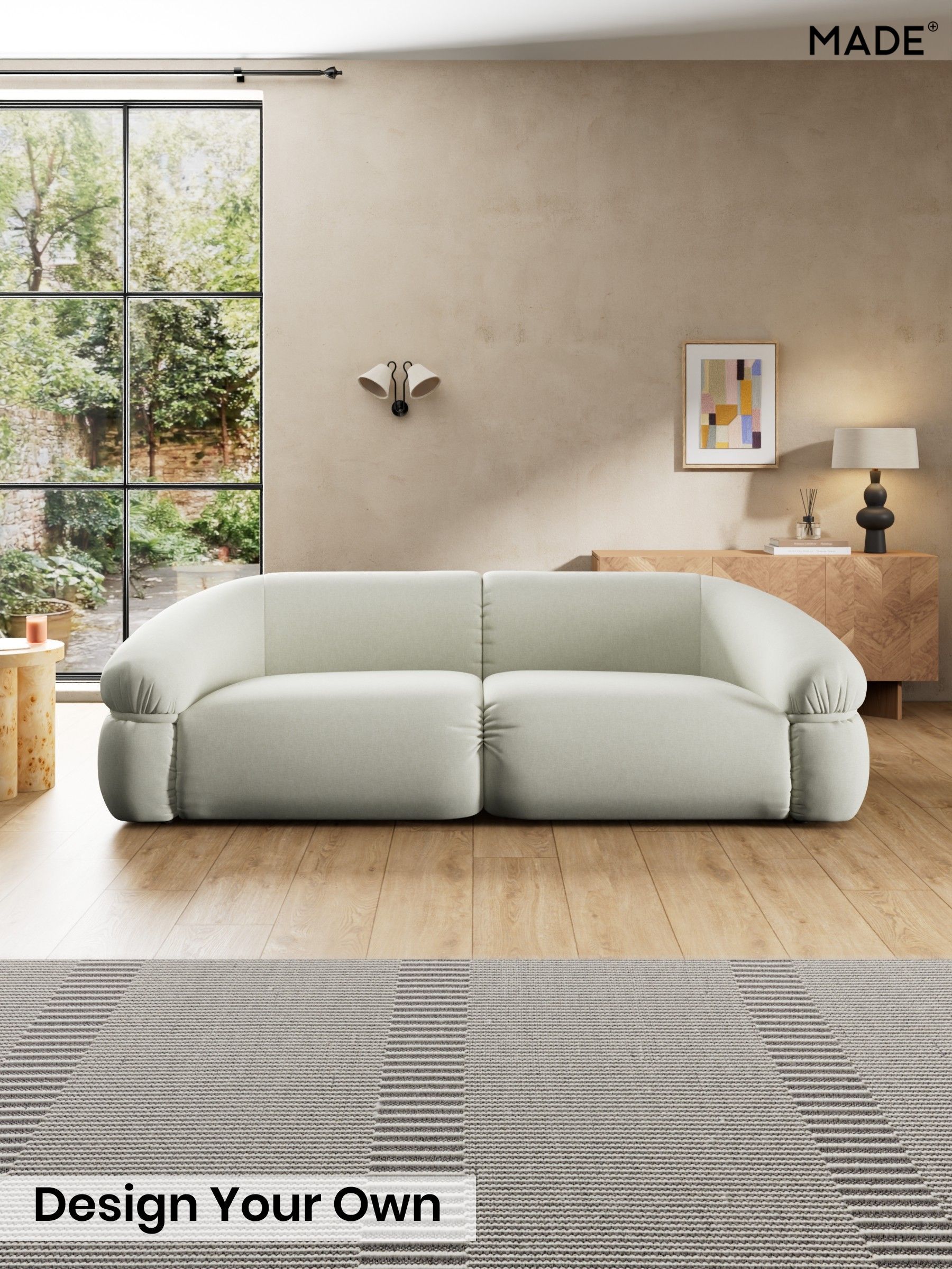 Textured Slub Weave/Light Natural - Soma By Made