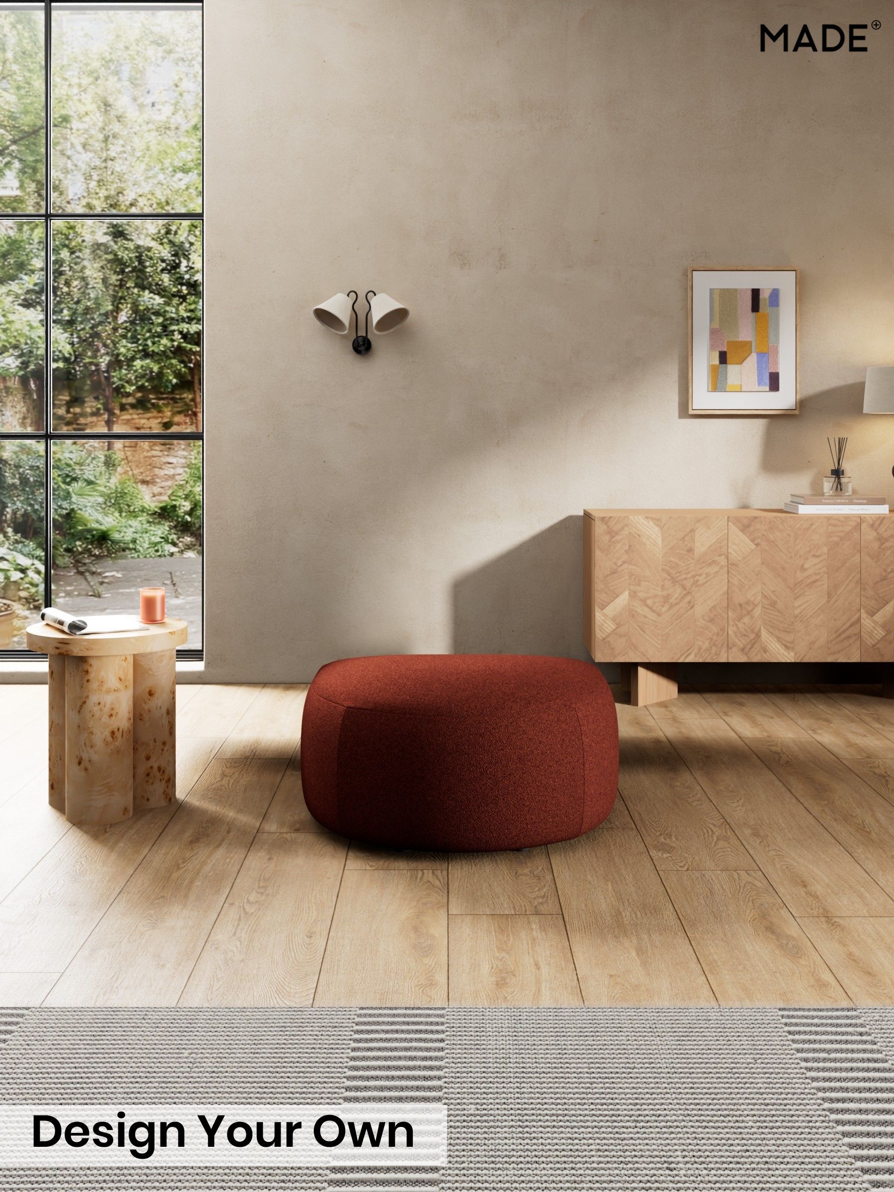 Soft Touch Boucle/Rust Orange - Soma By Made