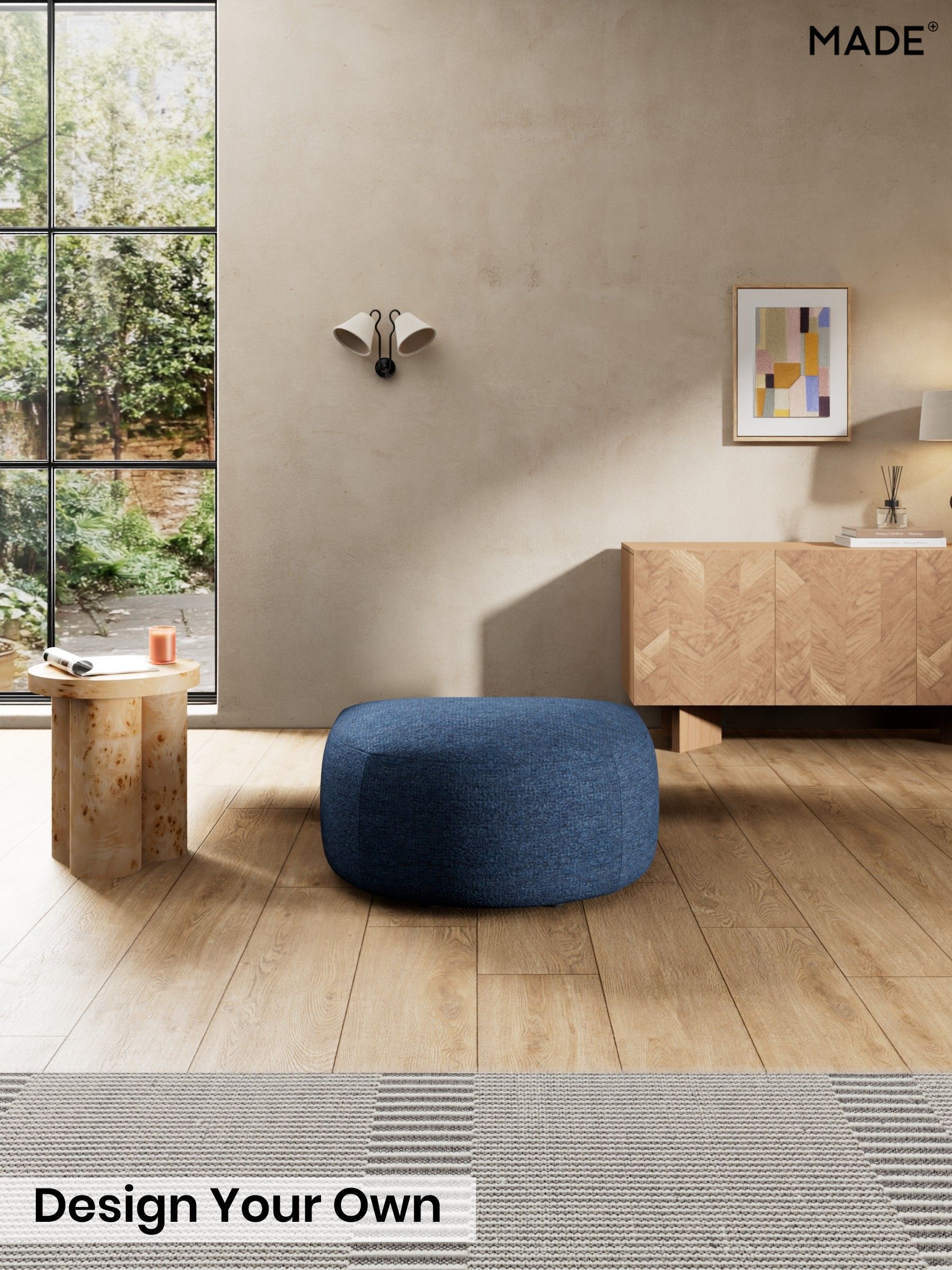 Tonal Boucle/Marl Navy Blue - Soma By Made