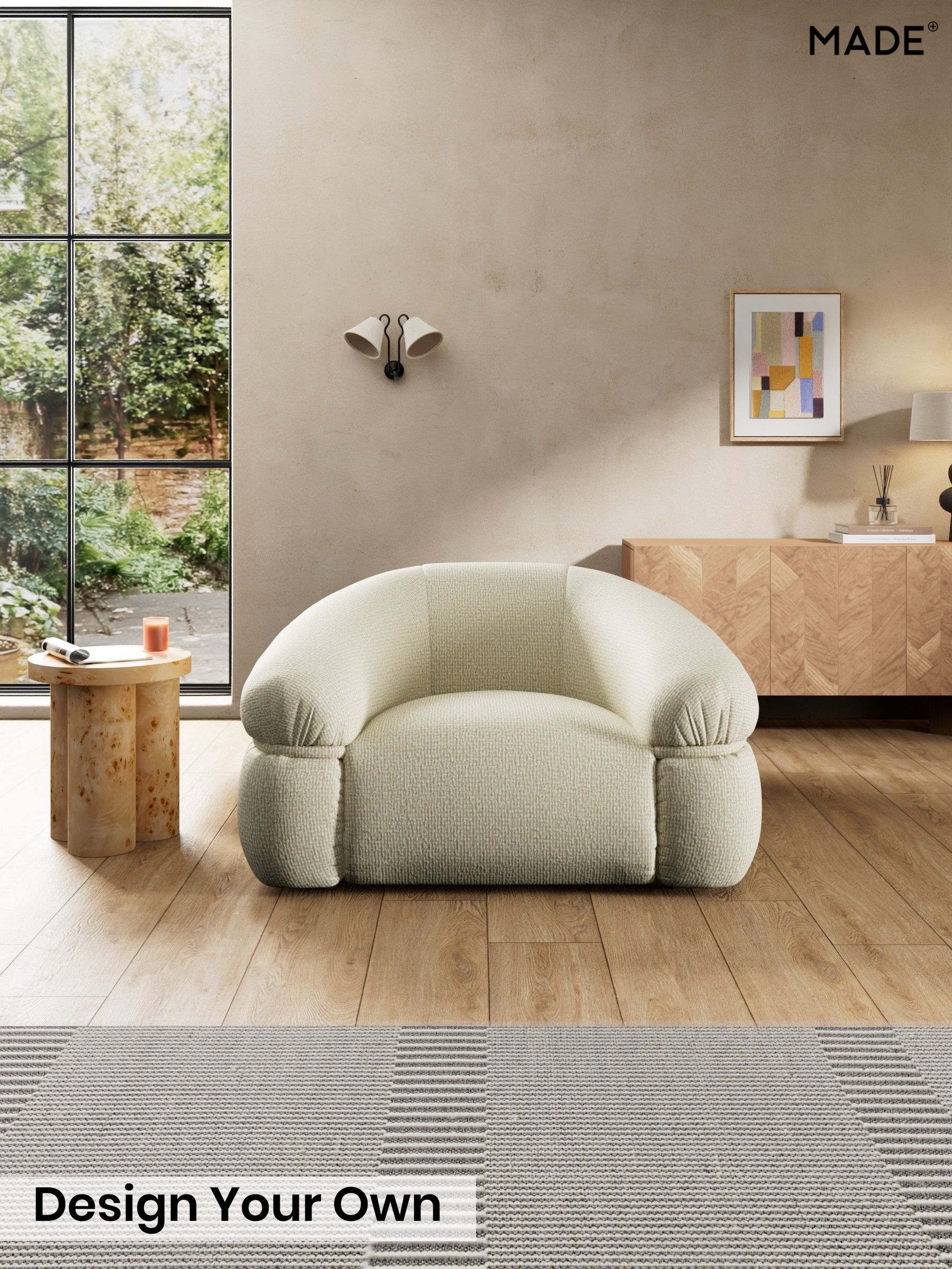 Tonal Boucle/Natural Oatmeal - Soma By Made