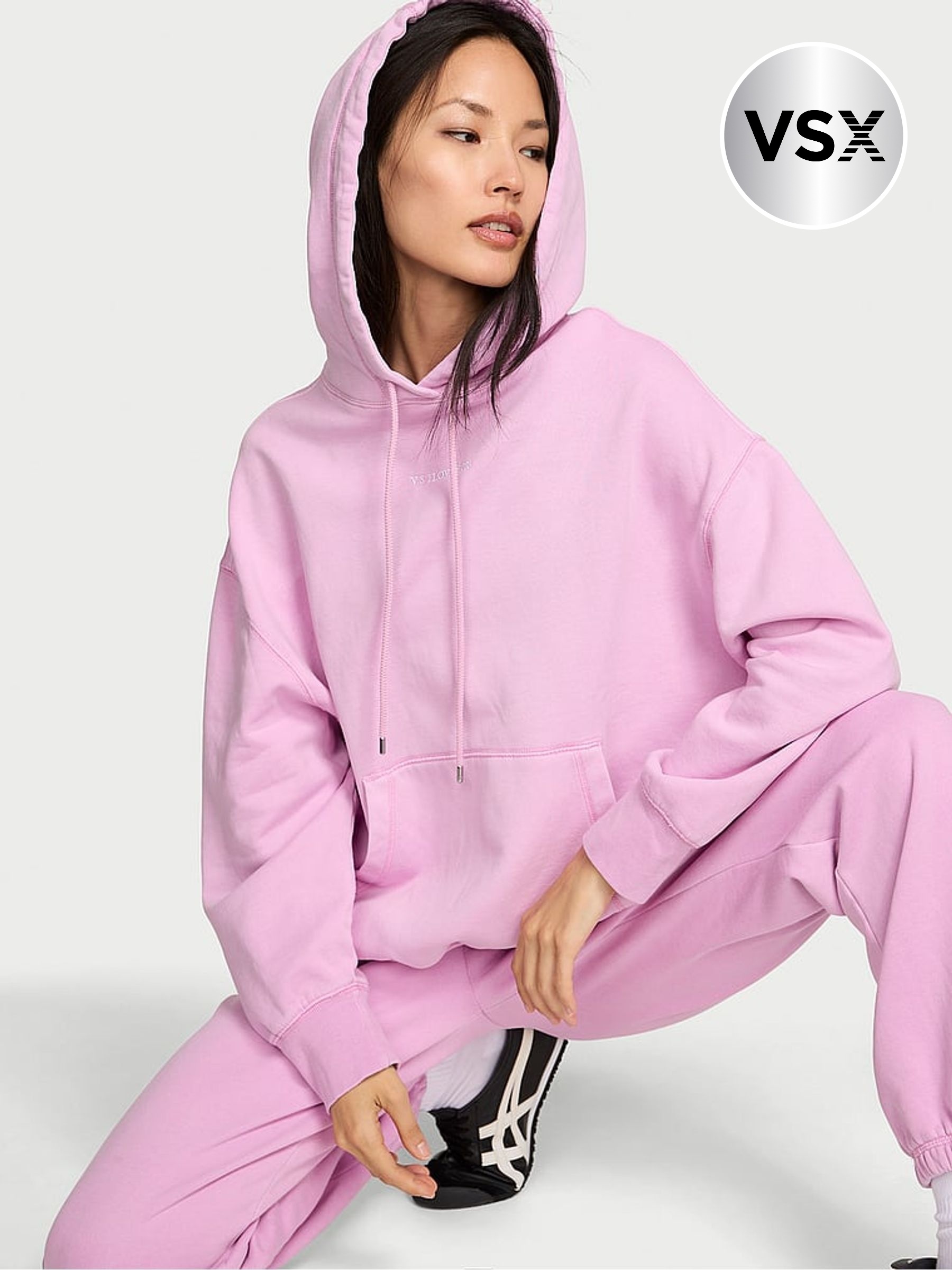 Washed Bikini Purple Fleece Hoodie (W99880) | £75