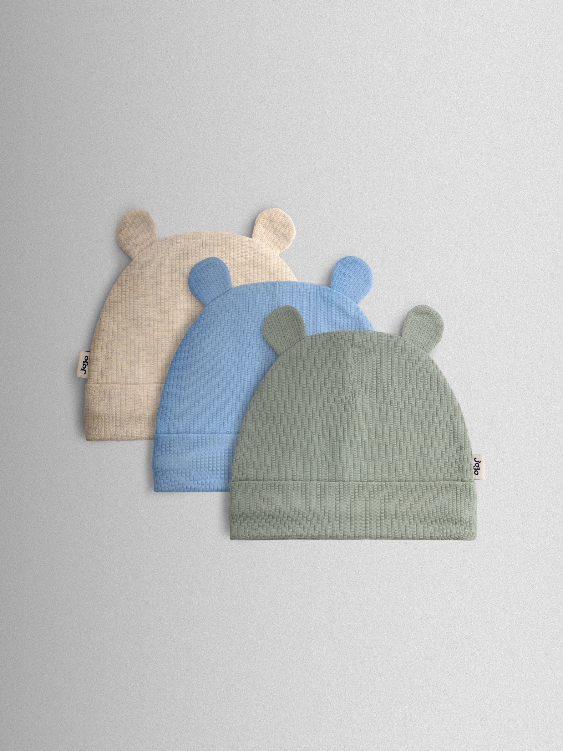 Green 3-Pack Bear Hat (Y01103) | £15