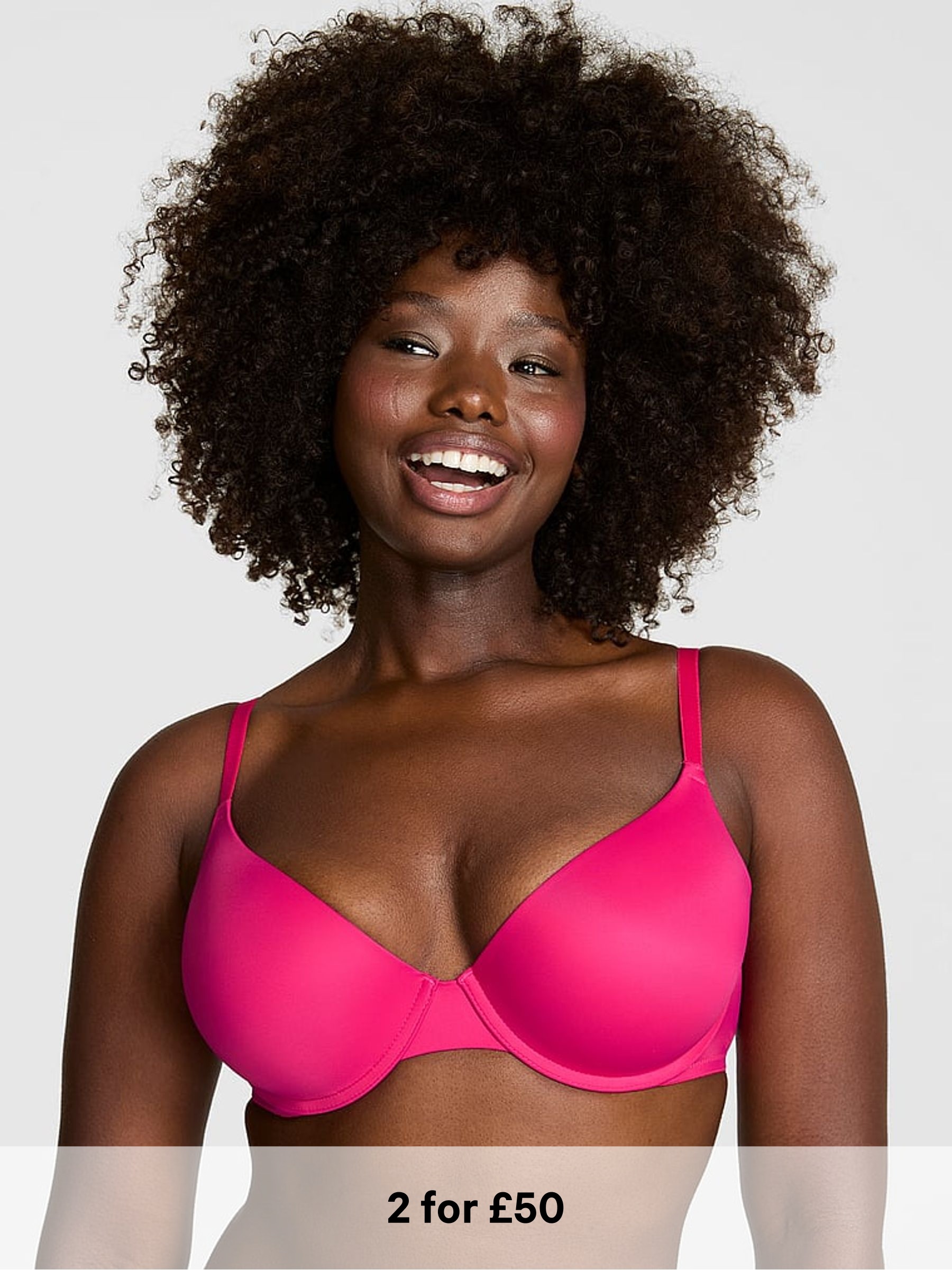 Hot Stuff Pink Push Up Bra (Y01551) | £30