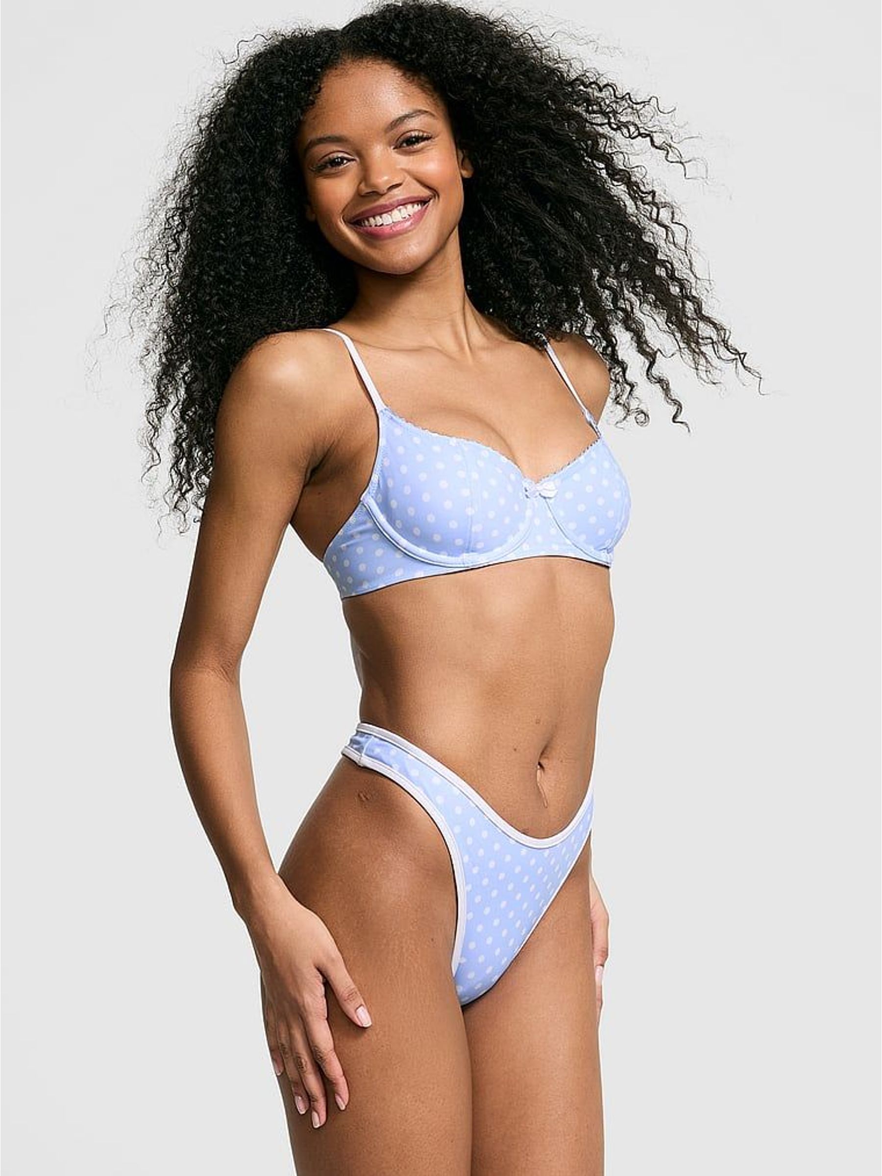 Dottie Blue Wired Bikini Top (Y02017) | £34