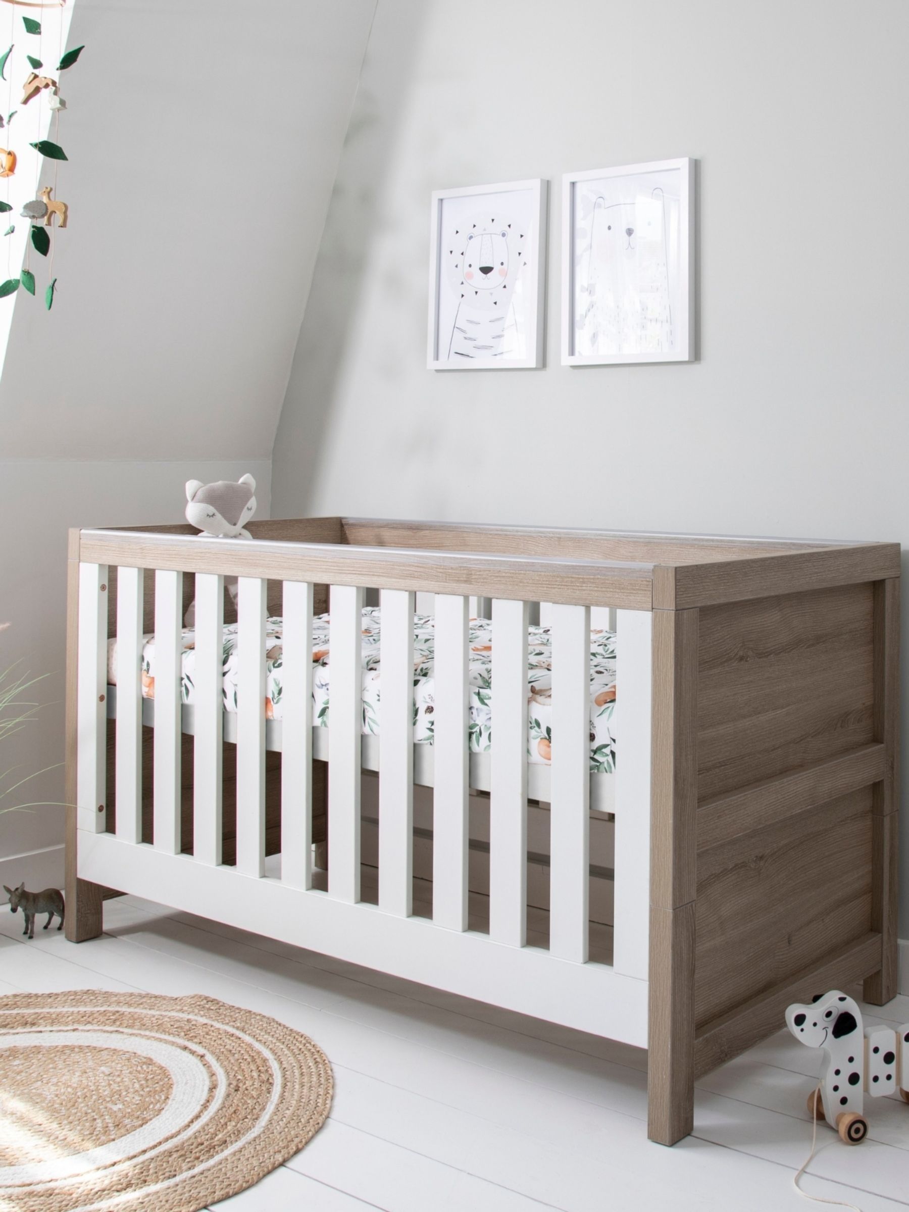 Tutti Bambini White  Oak Modena 3 in 1 Cot Bed (Y07273) | £299