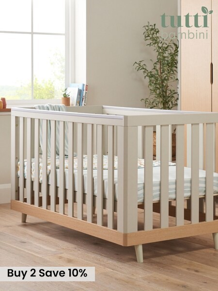 Light Oak White Sand Hygge Cot Bed (Y07285) | £269