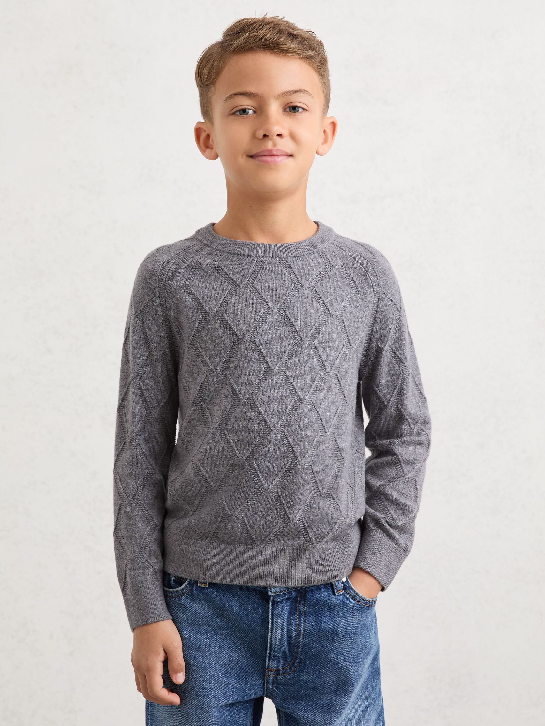 Jumper in Grey Melange (Y11103) | £38