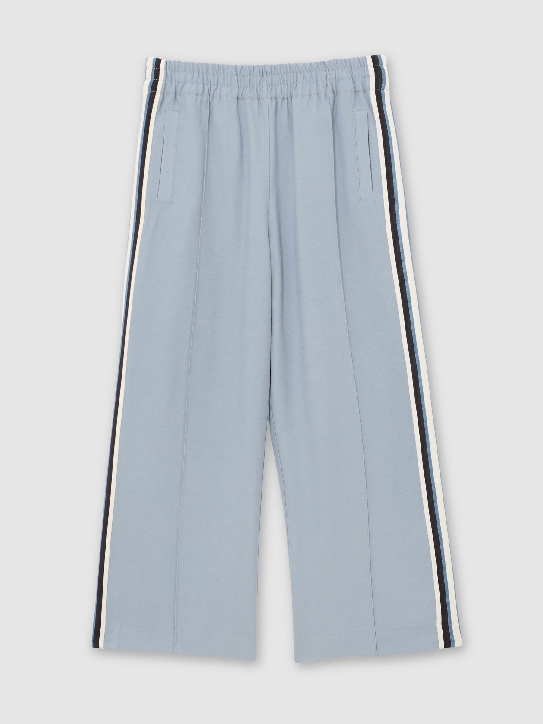 13-14 yrs Cotton Blend Side Stripe Trousers in Blue (Y12372) | £50