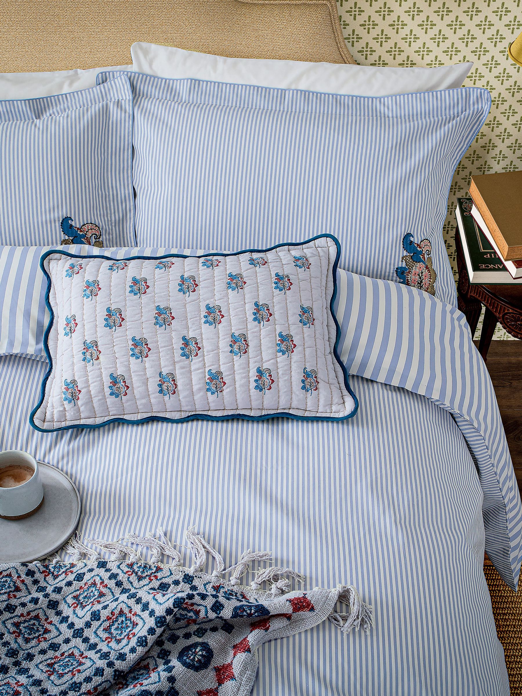 Blue Earlsford Foulard Duvet Cover and Pillowcase Set (Y12880) | £55 - £95