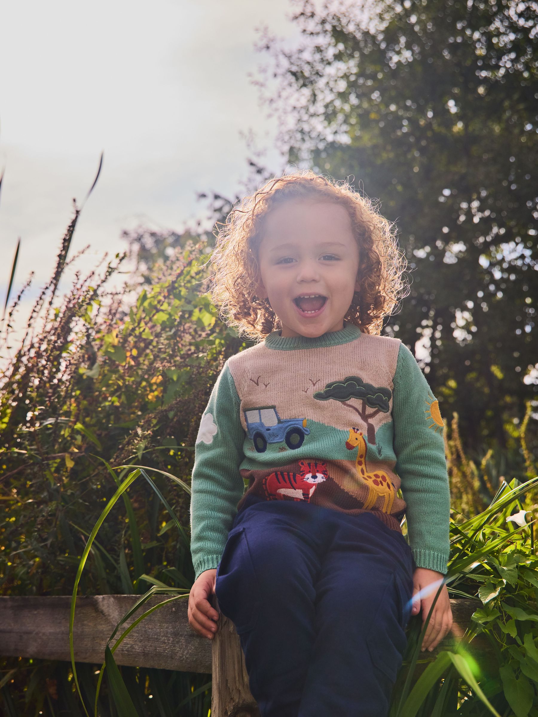 Khaki Green Safari Scene Jumper (Y17927) | £26 - £28